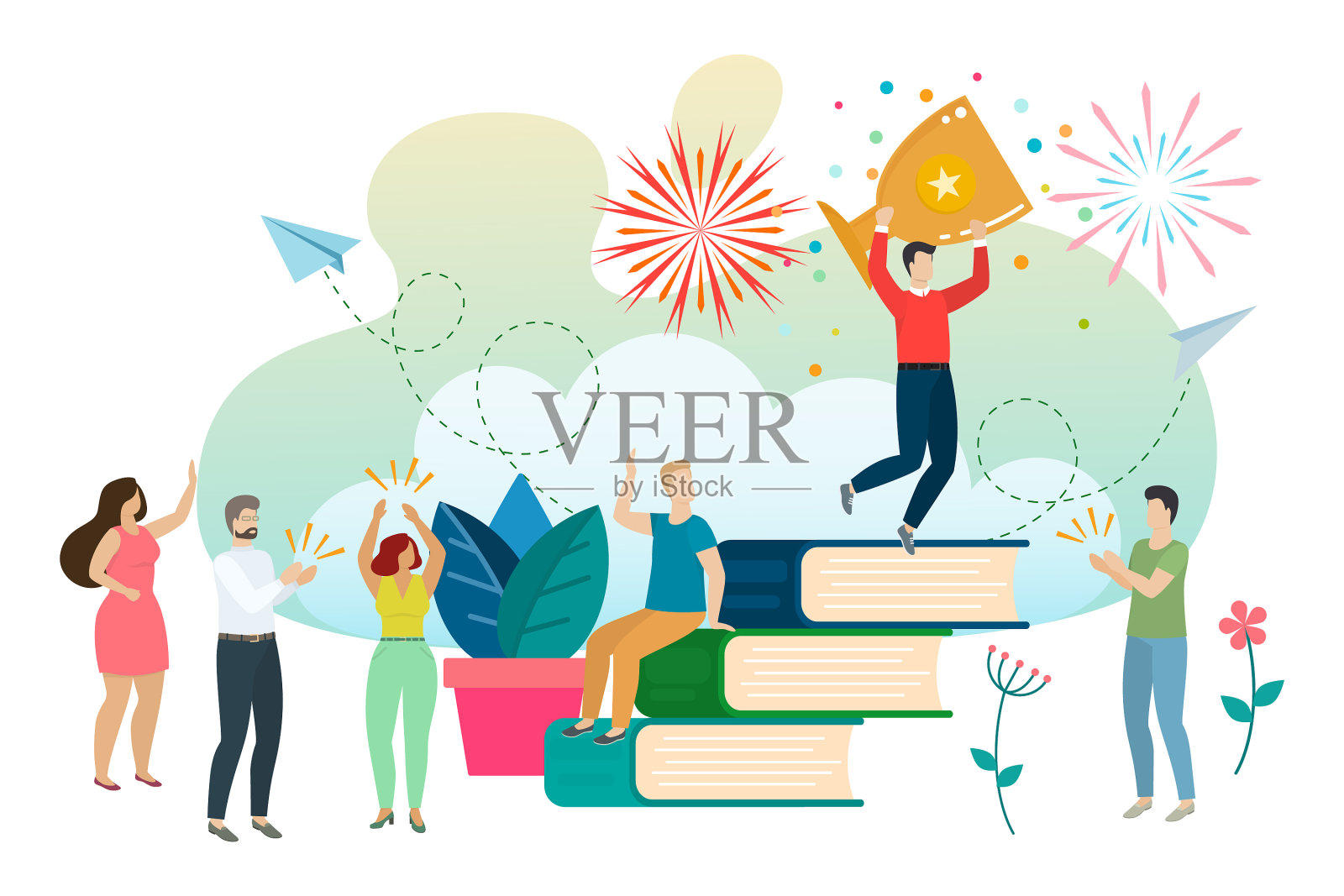 社会和商业情况设计元素图片