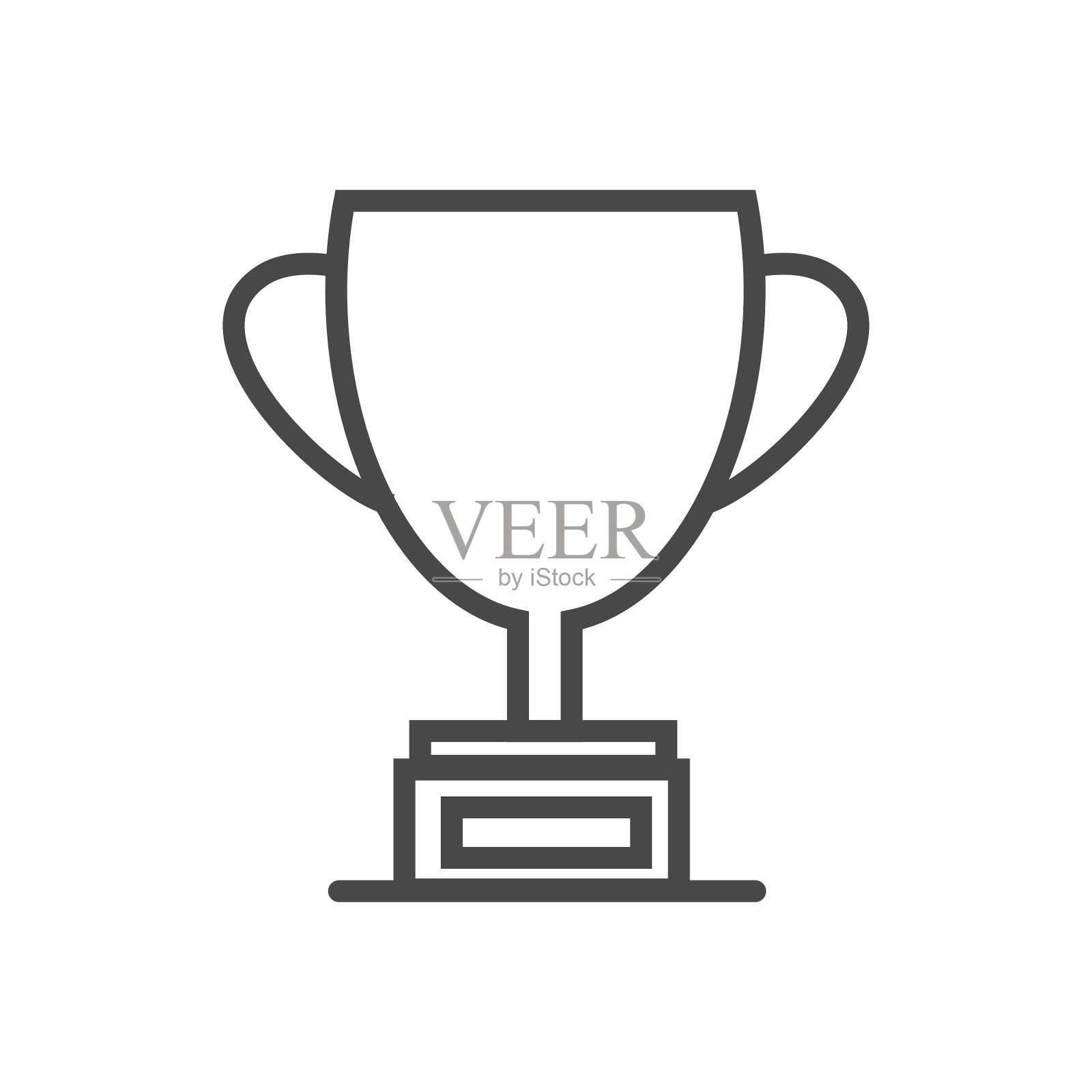 白色上的现代细线图标设计元素图片