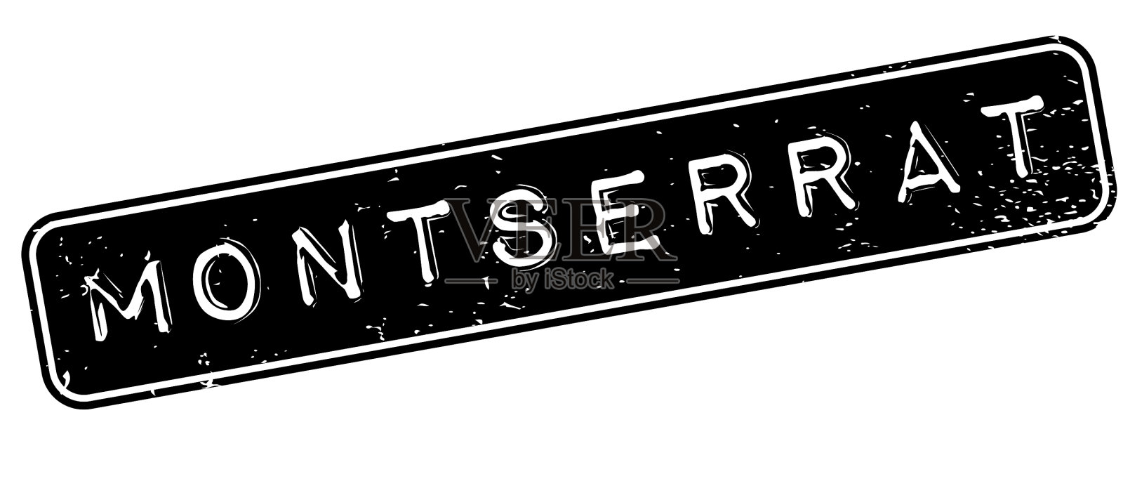 蒙特塞拉特橡皮图章设计元素图片