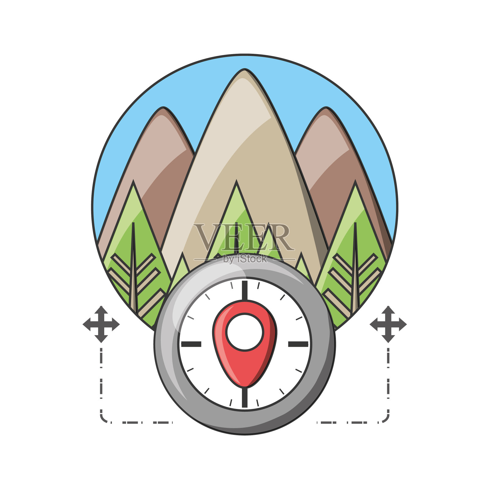 旅游及导航设计设计元素图片