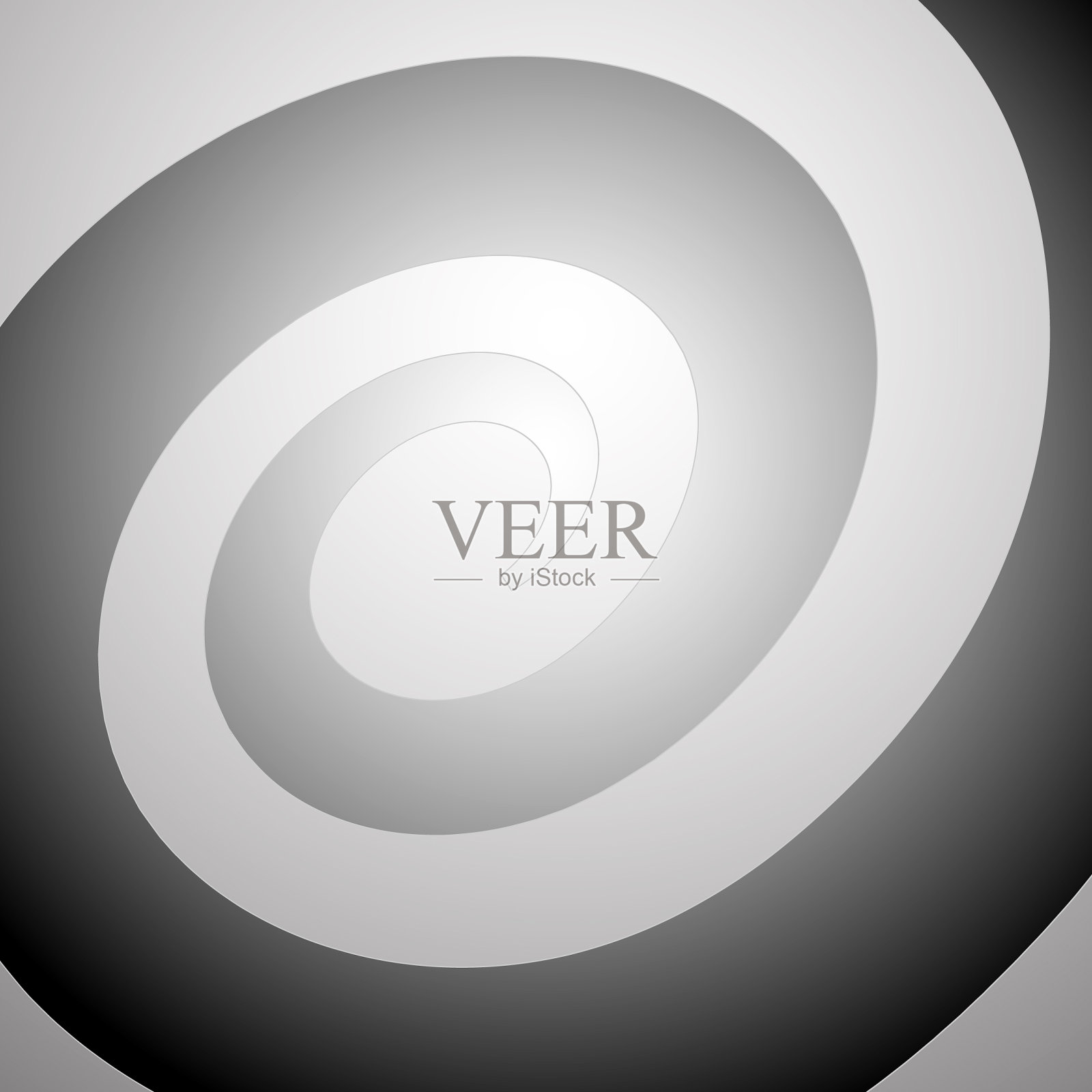 抽象的螺旋图形在黑色和白色插画图片素材