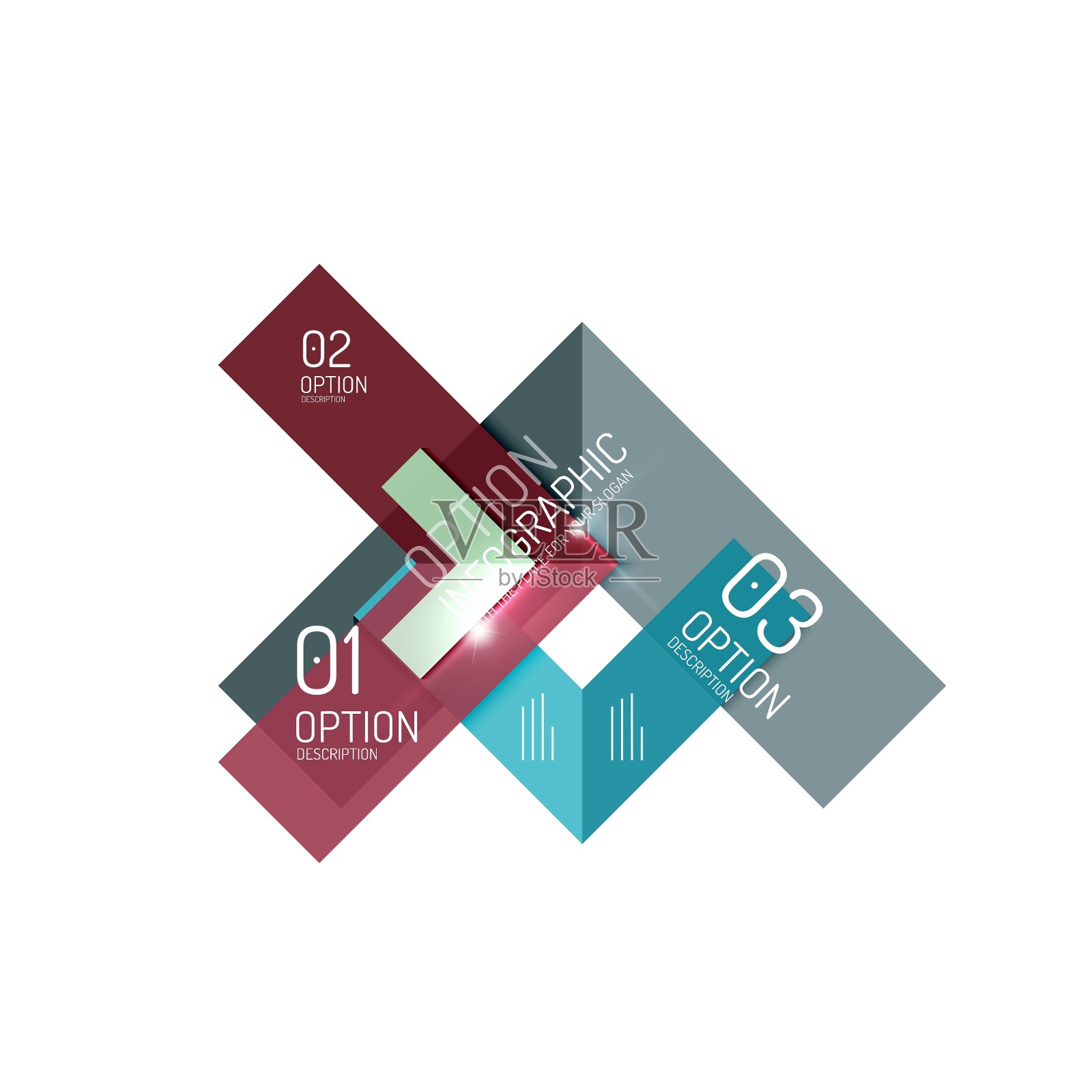 抽象背景几何信息图形选项插画图片素材