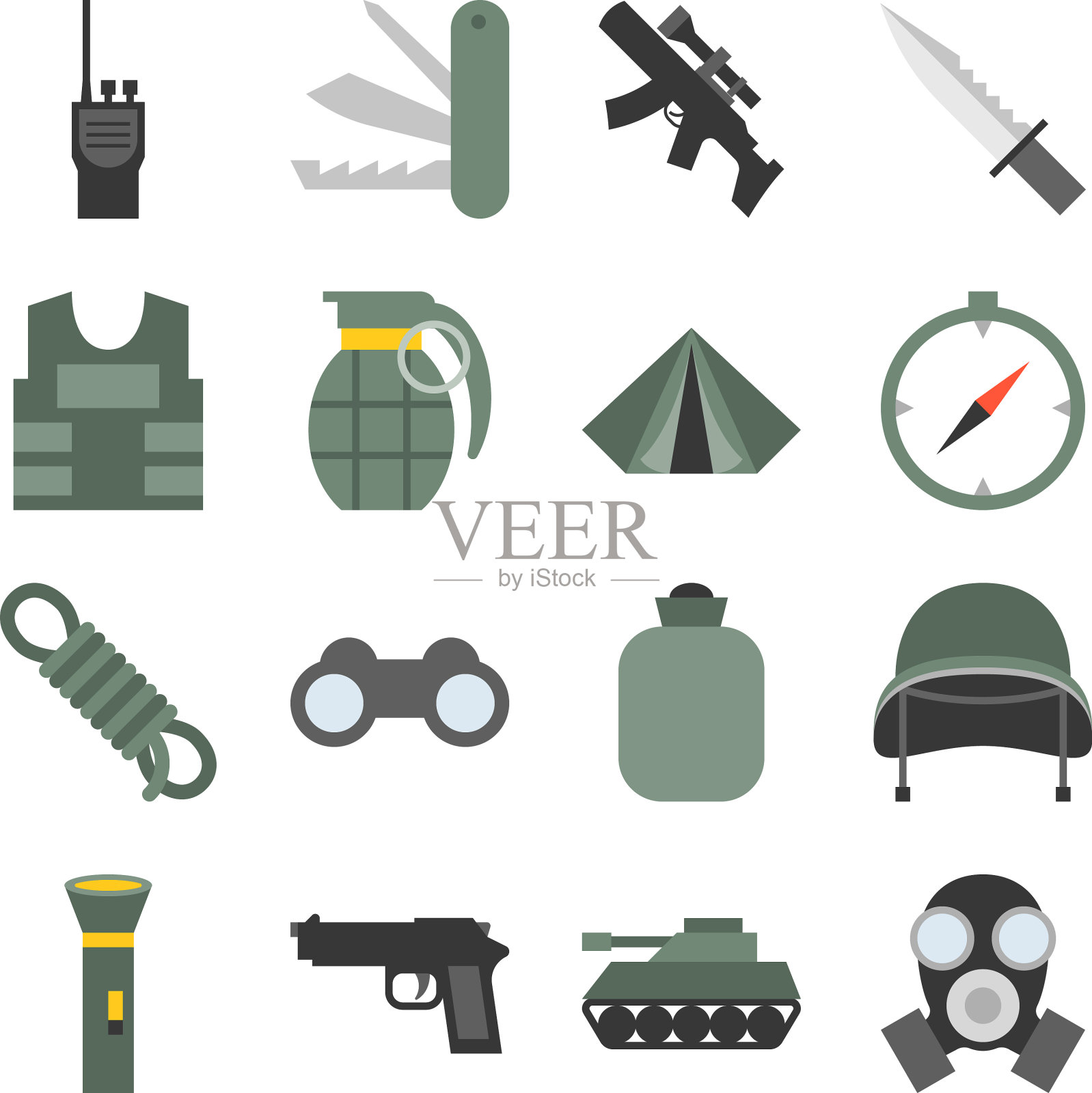军事图标设置图标素材