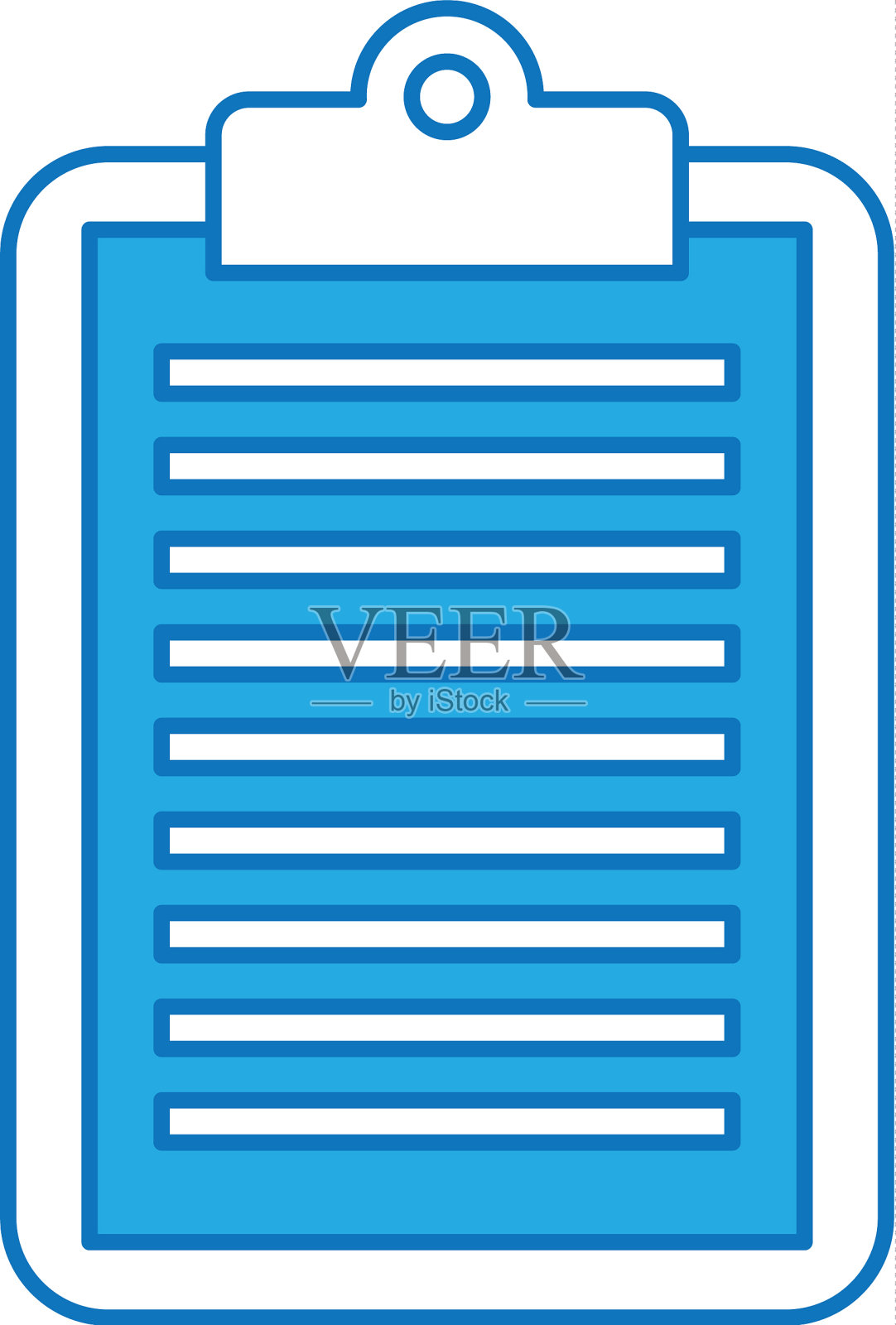 商业剪贴板纸报告文件插画图片素材