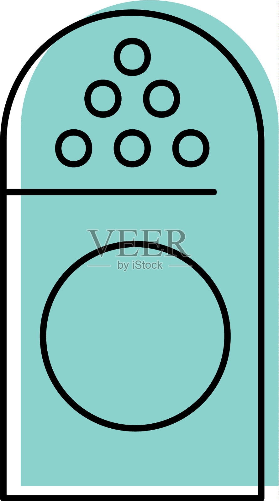 盐瓶孤立图标插画图片素材