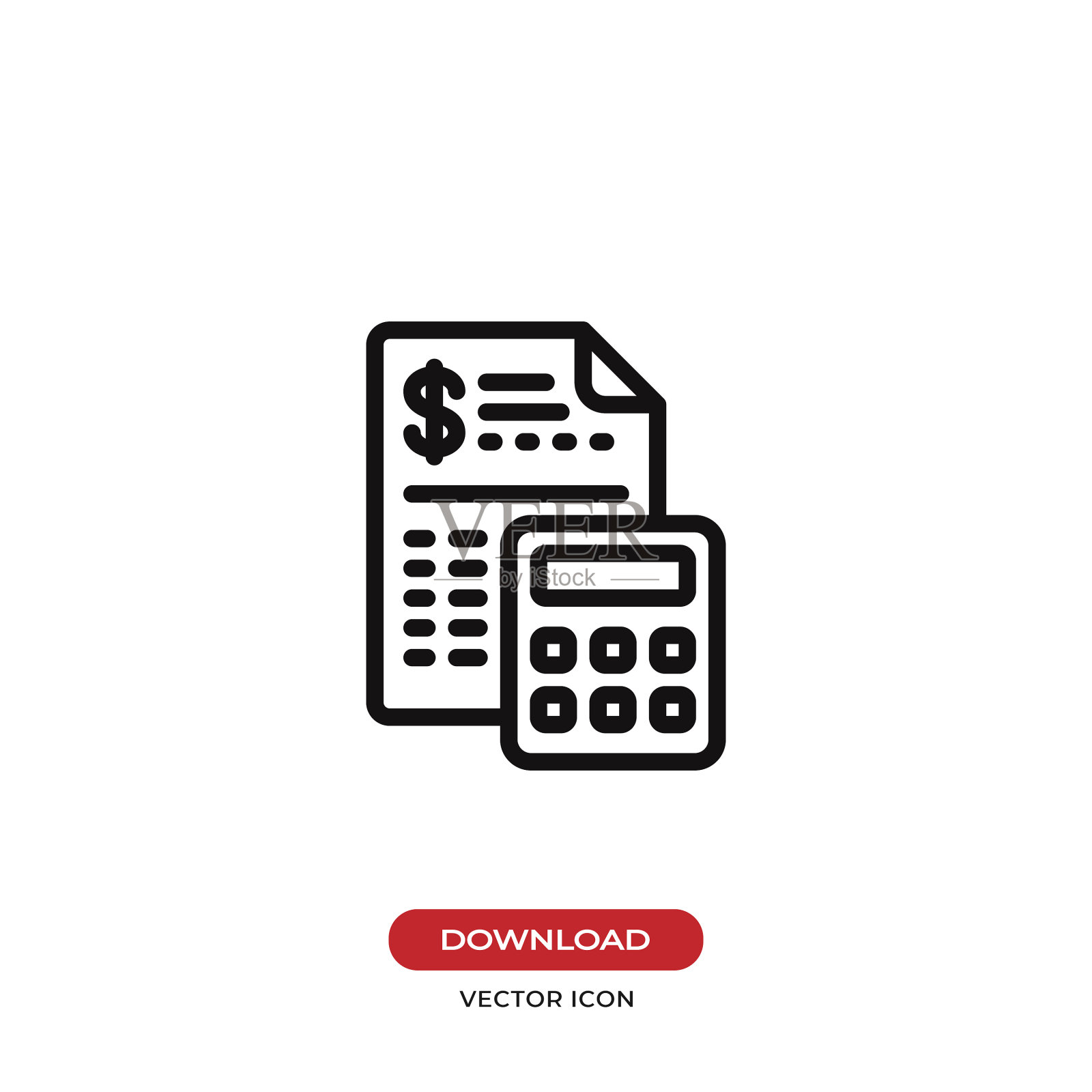 预算图标插画图片素材