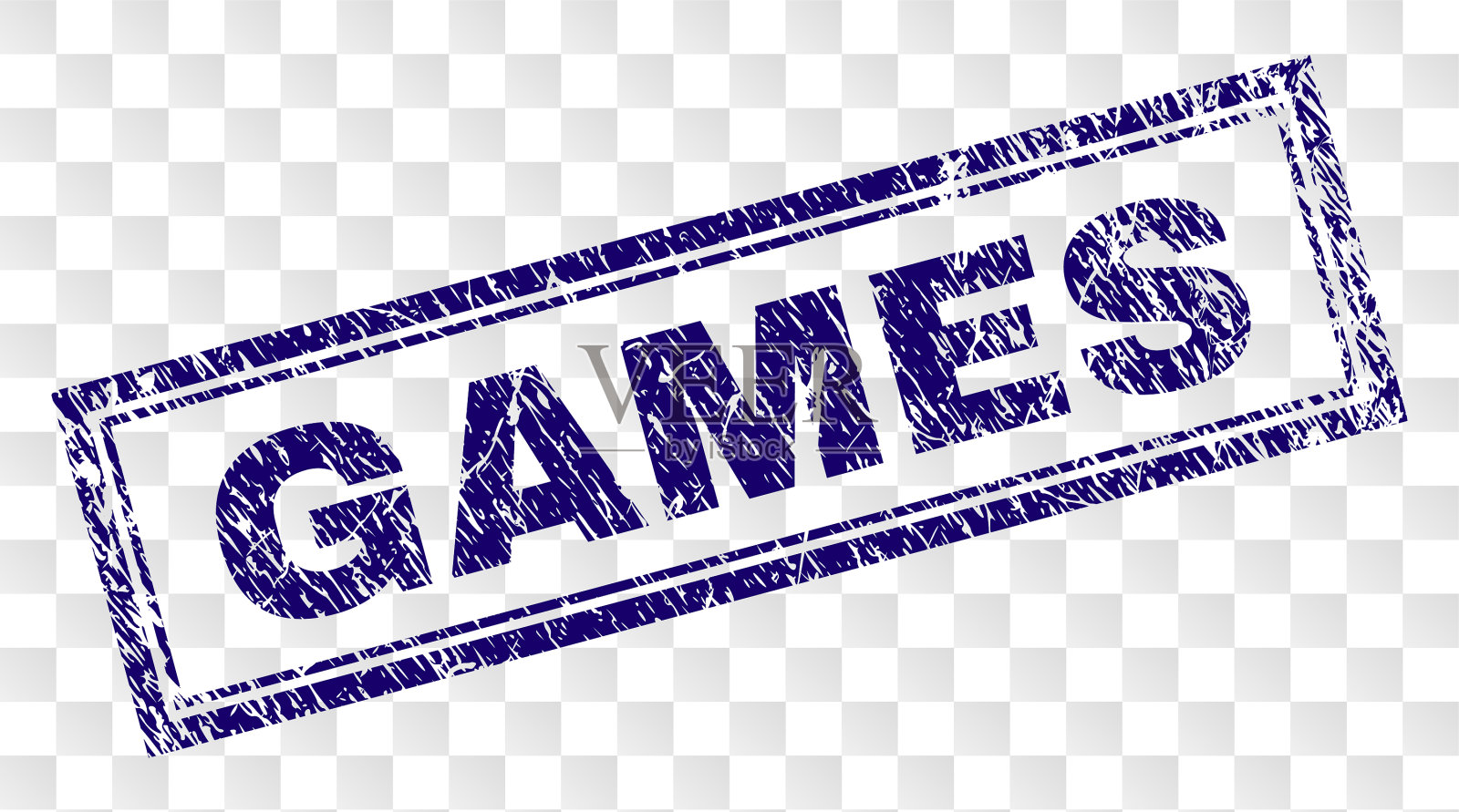 垃圾游戏矩形邮票插画图片素材