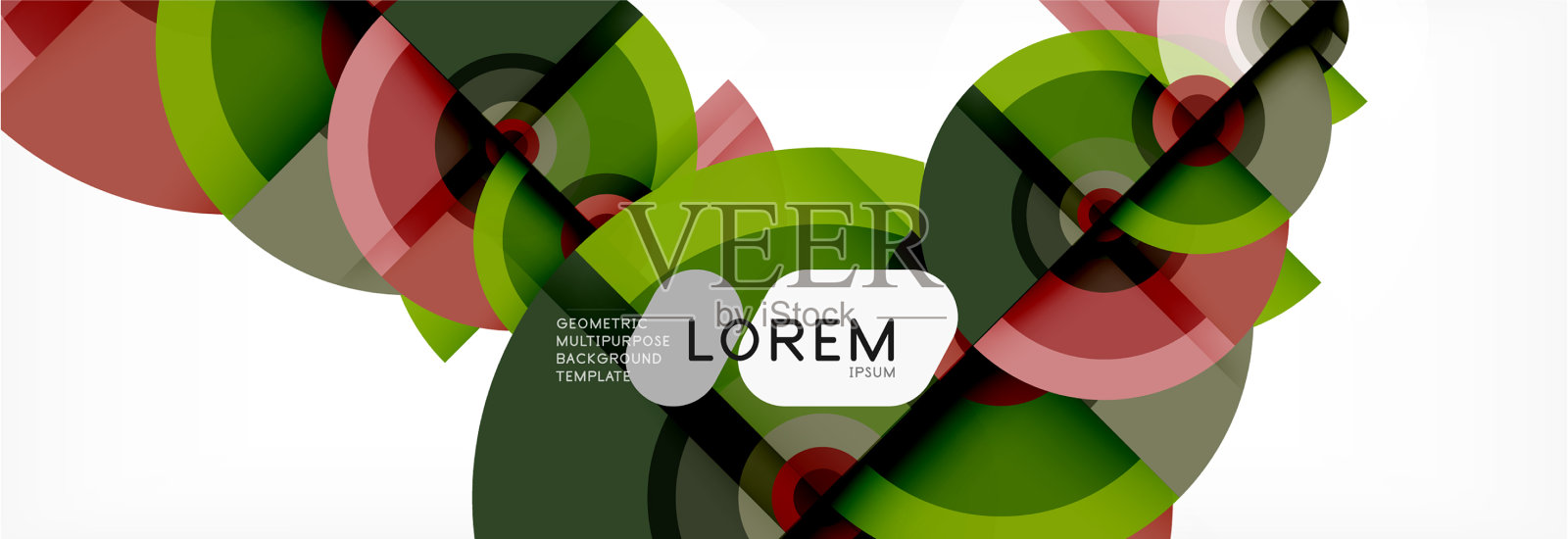 圆形形状抽象背景时尚插画图片素材