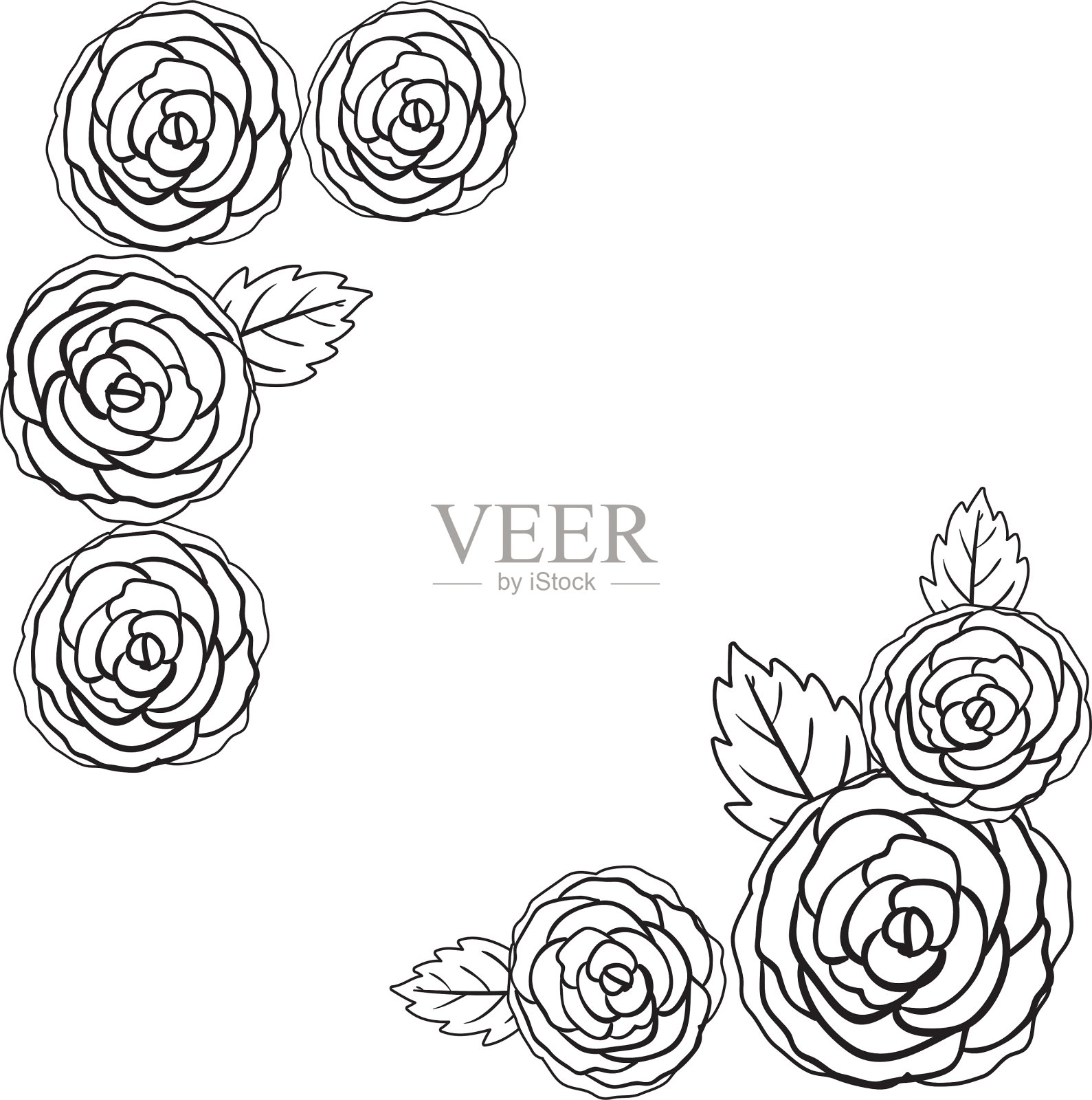 孤立花架装饰设计插画图片素材