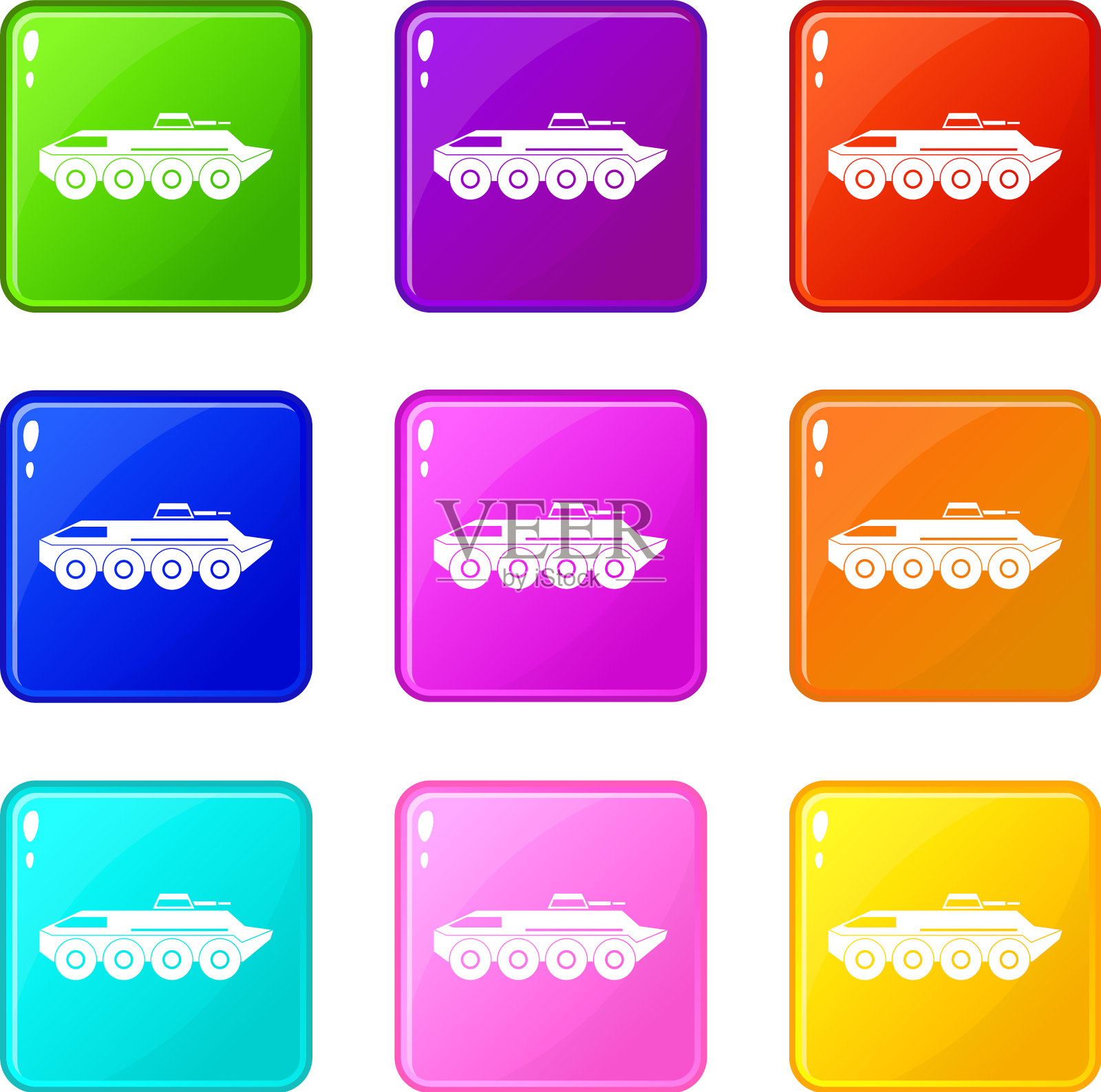 装甲运兵车图标9设置图标素材