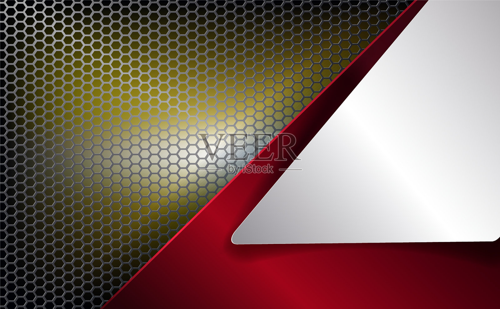 几何背景与金属格栅插画图片素材