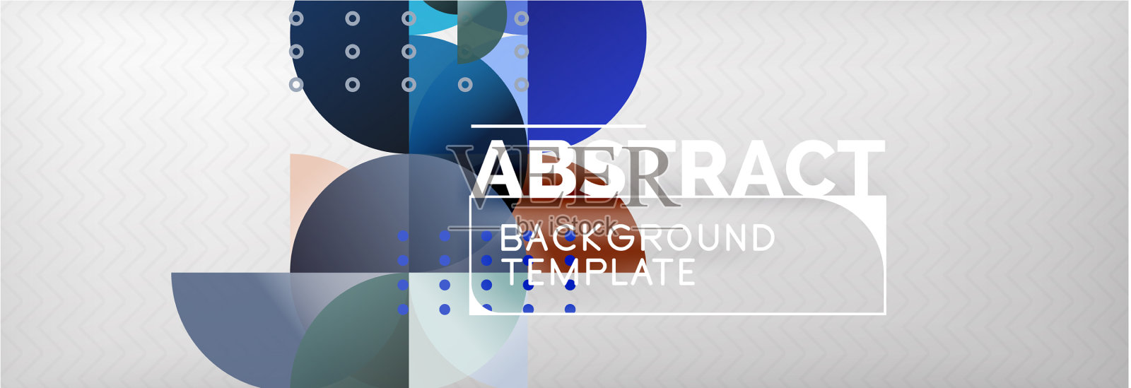 圆和半圆抽象背景插画图片素材