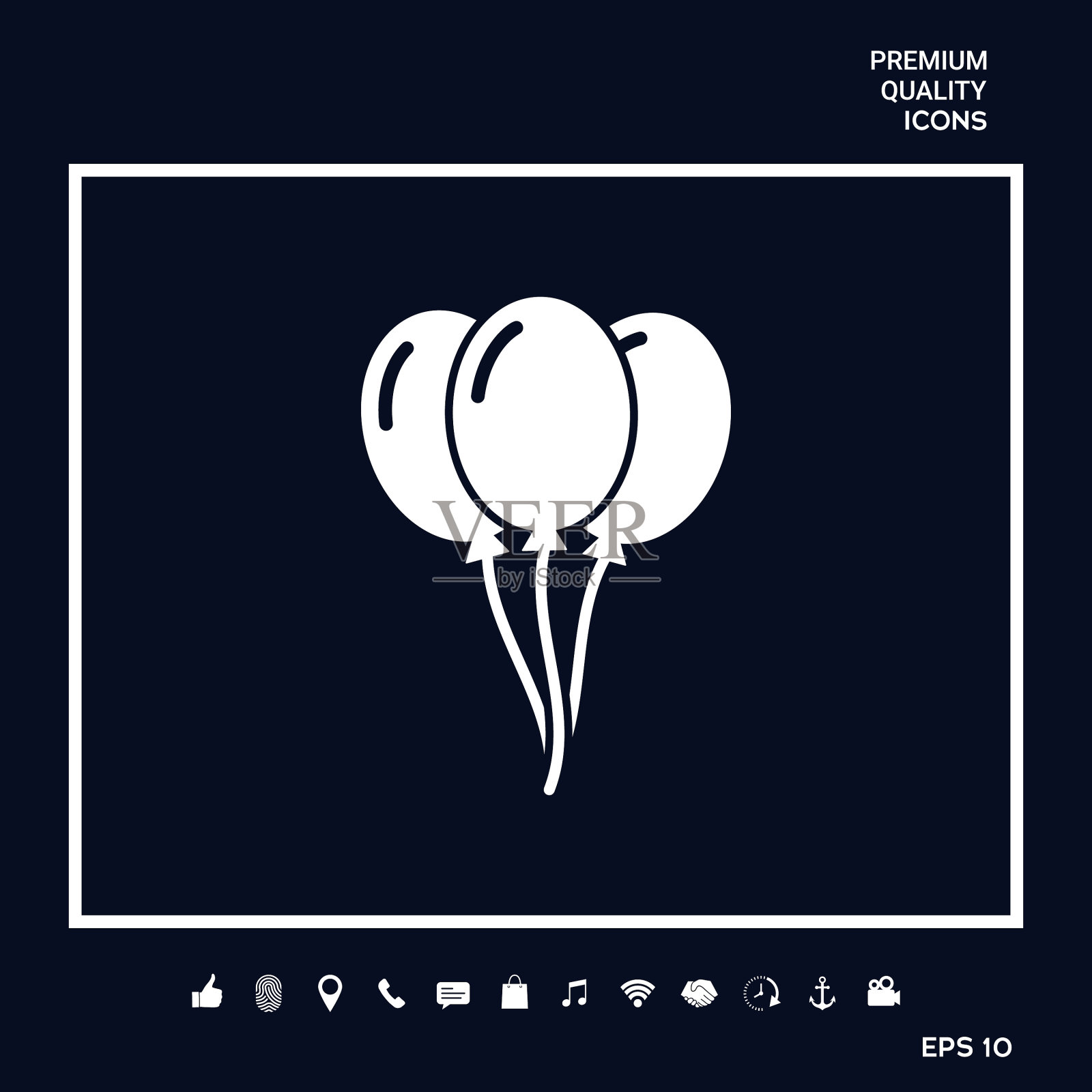 气球符号图标插画图片素材