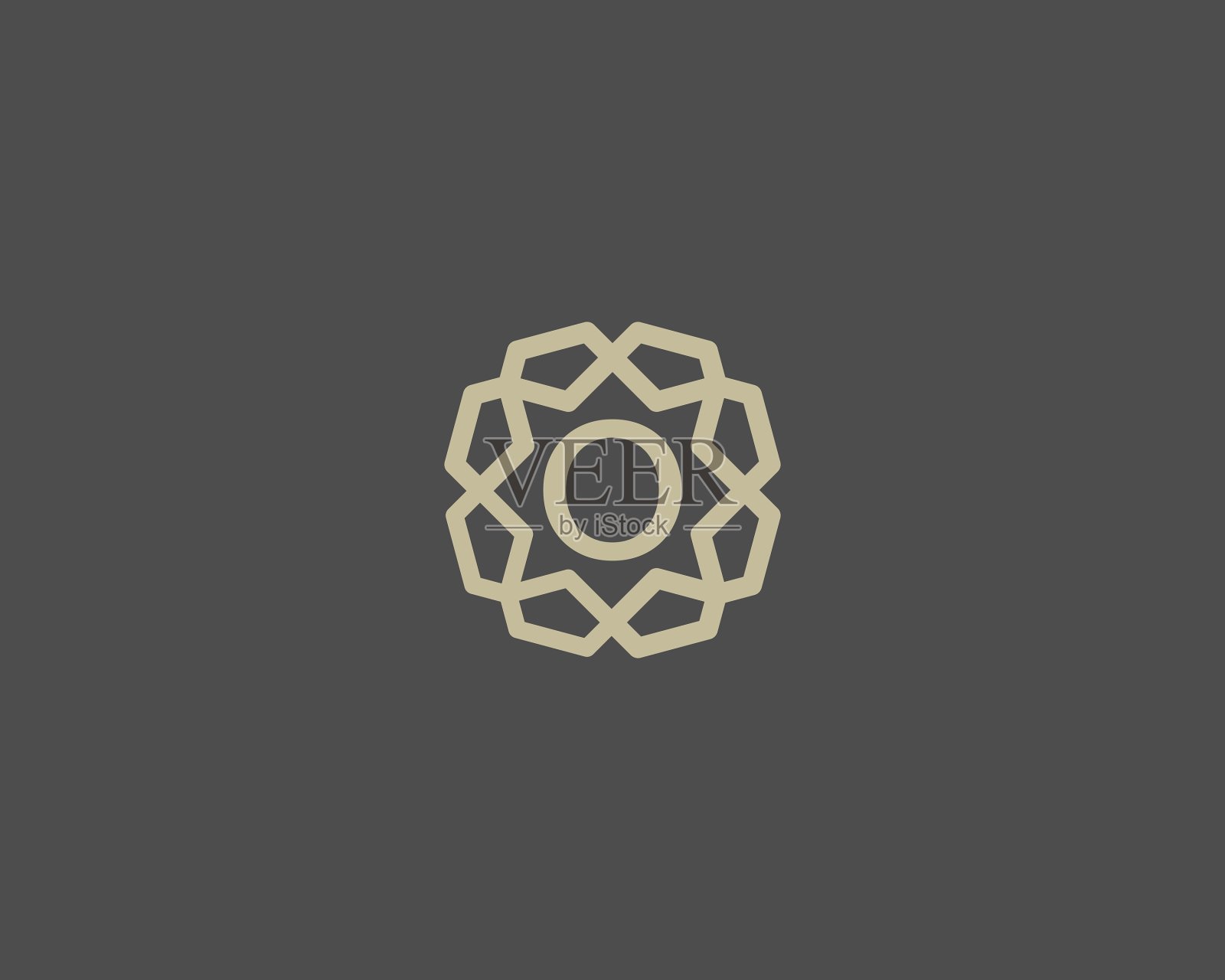 豪华0号标志图标设计插画图片素材