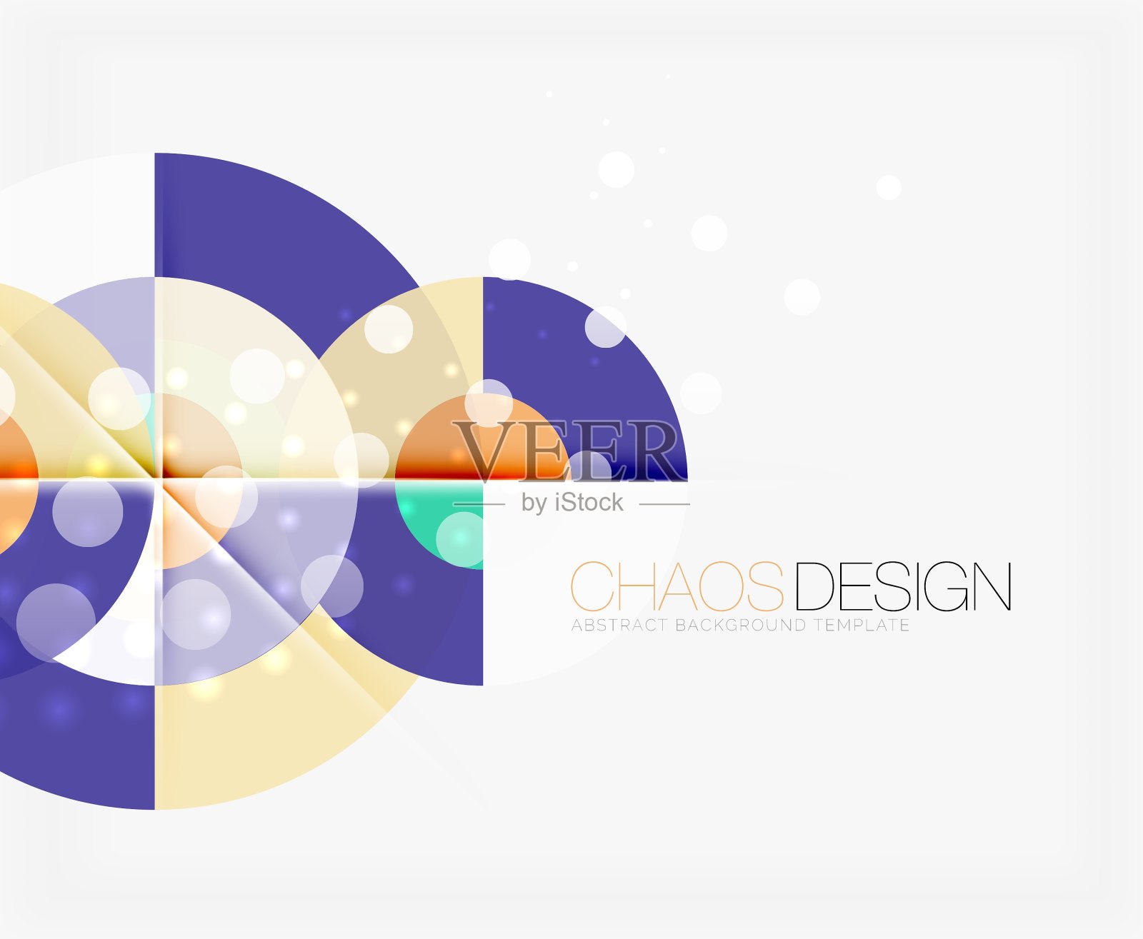 抽象背景与圆形形状插画图片素材