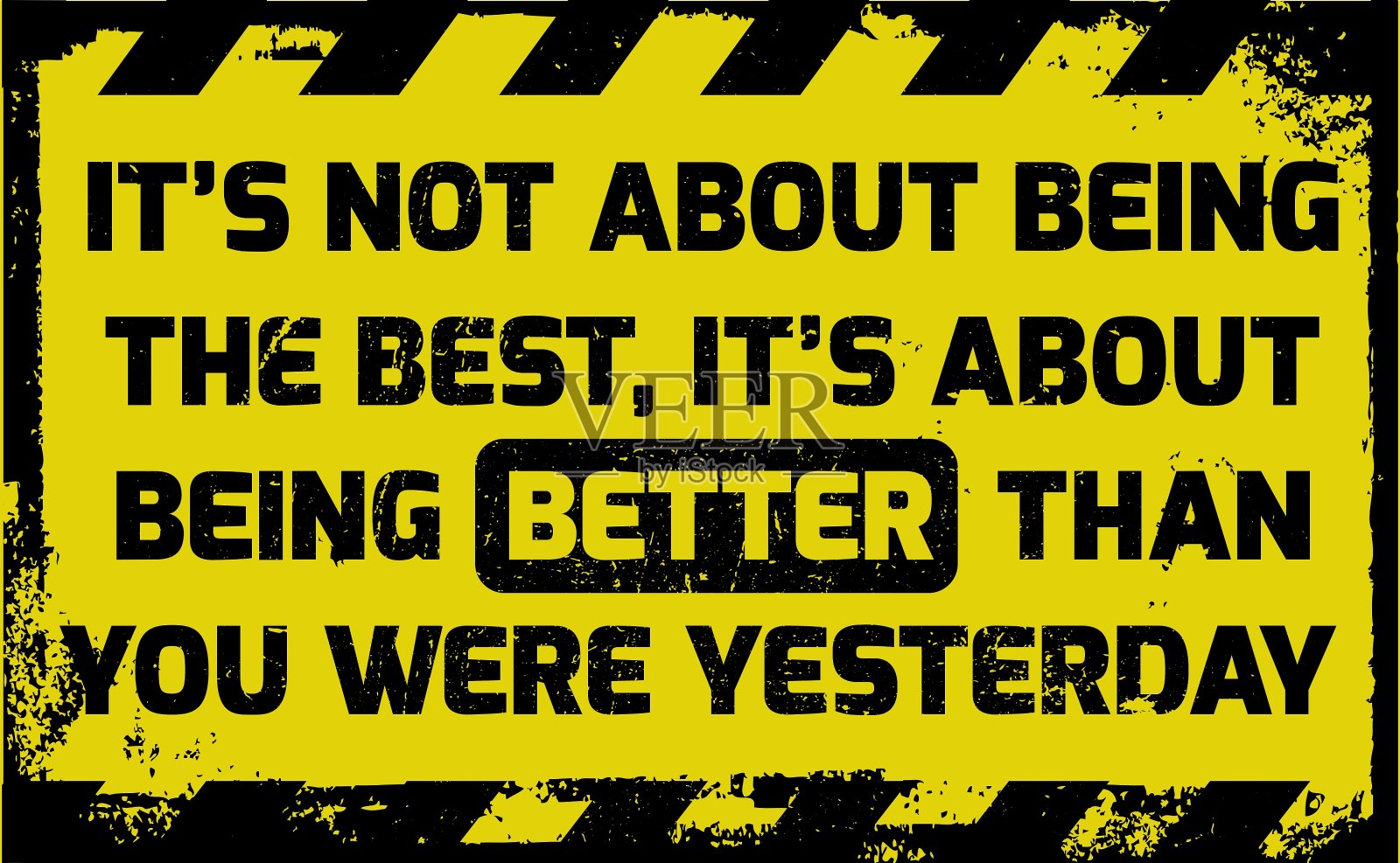 它是关于成为更好的标志插画图片素材