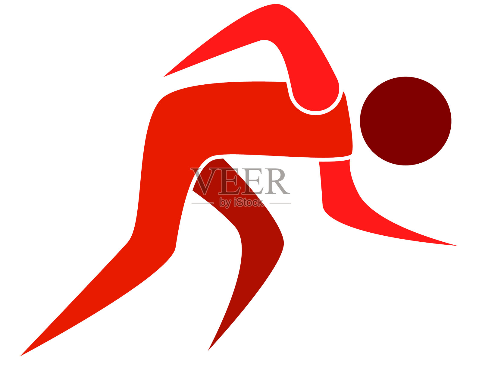 文摘健身的人插画图片素材