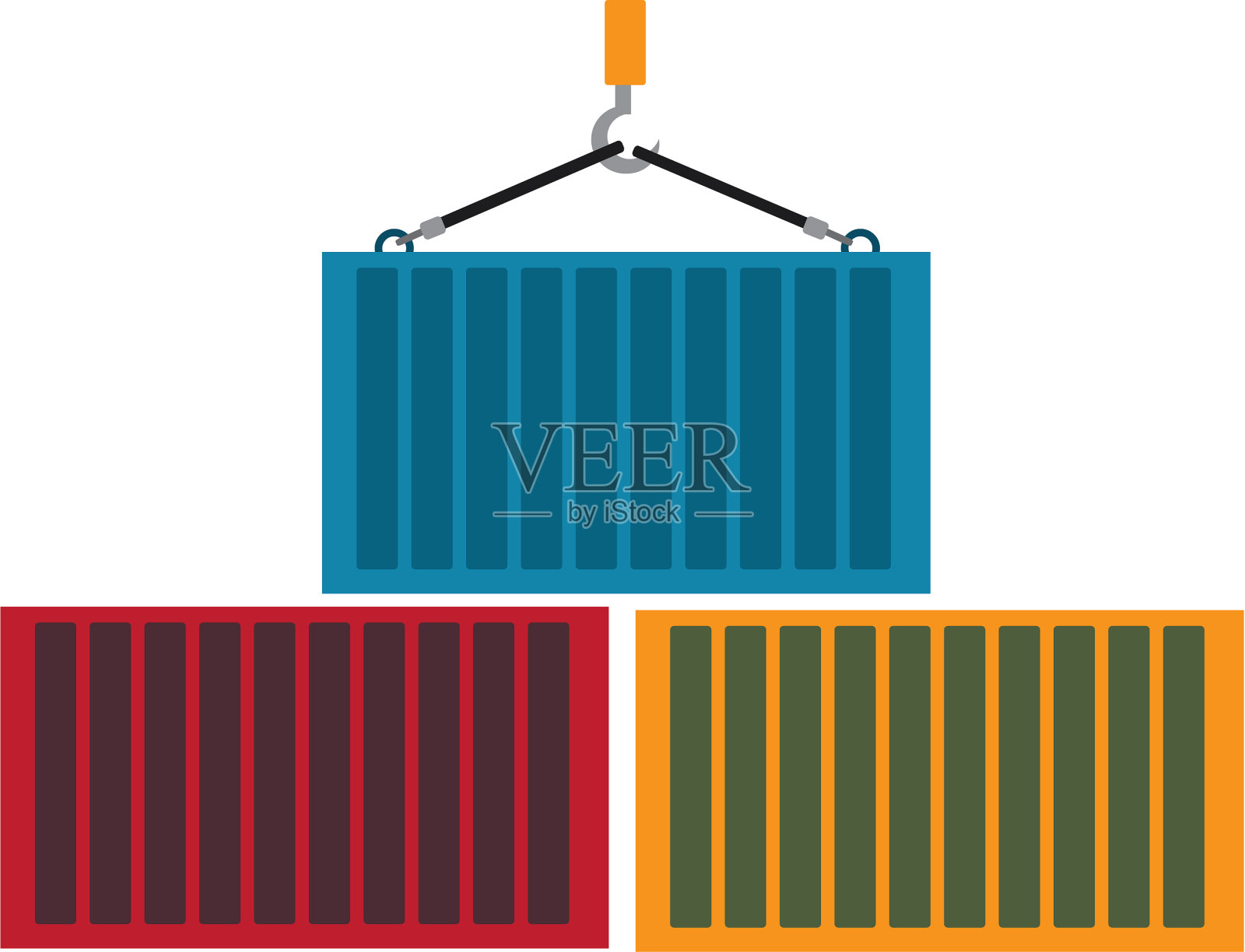 孤立的容器设计设计元素图片