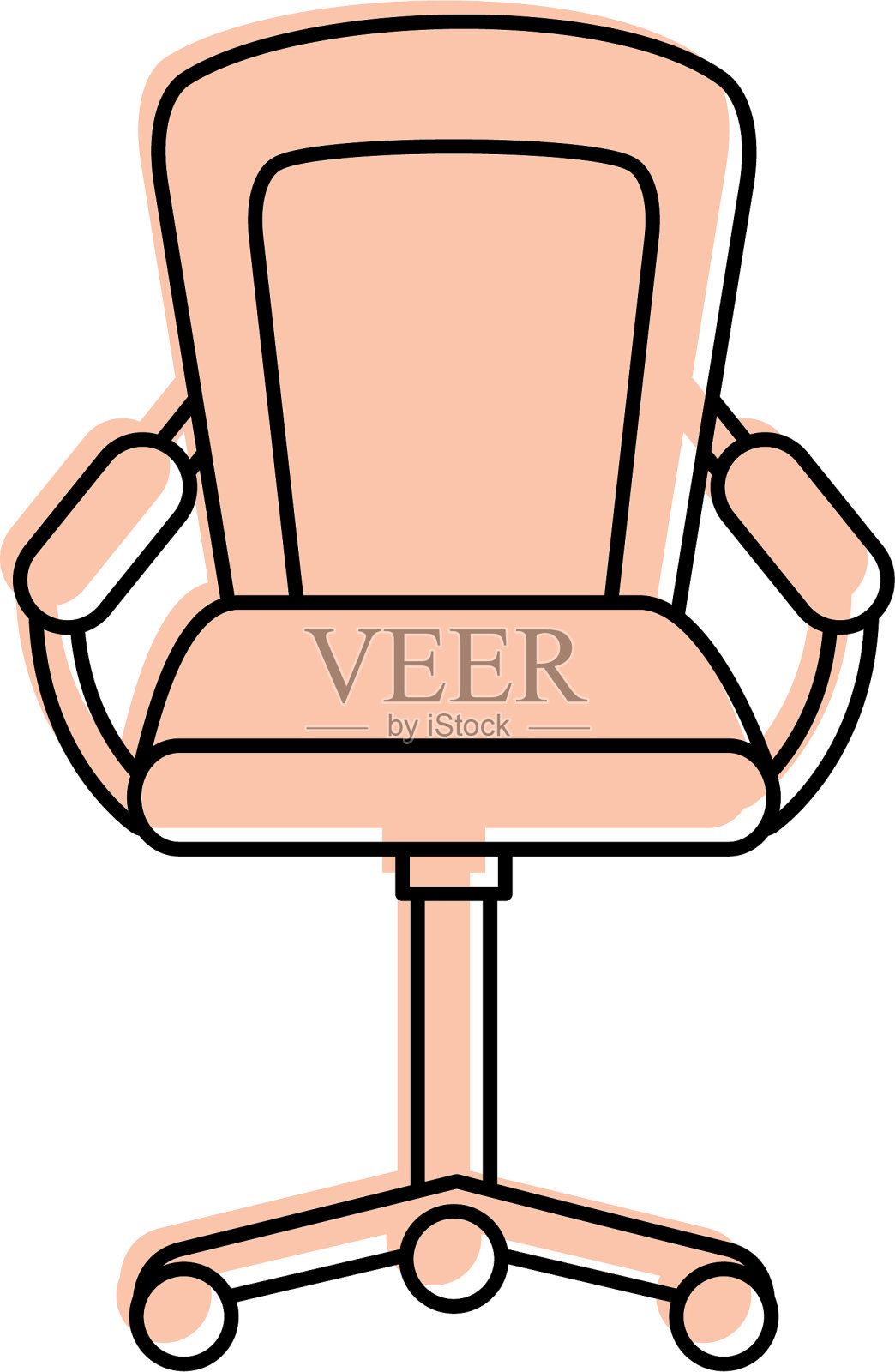 家具扶手椅办公转轮设备设计元素图片