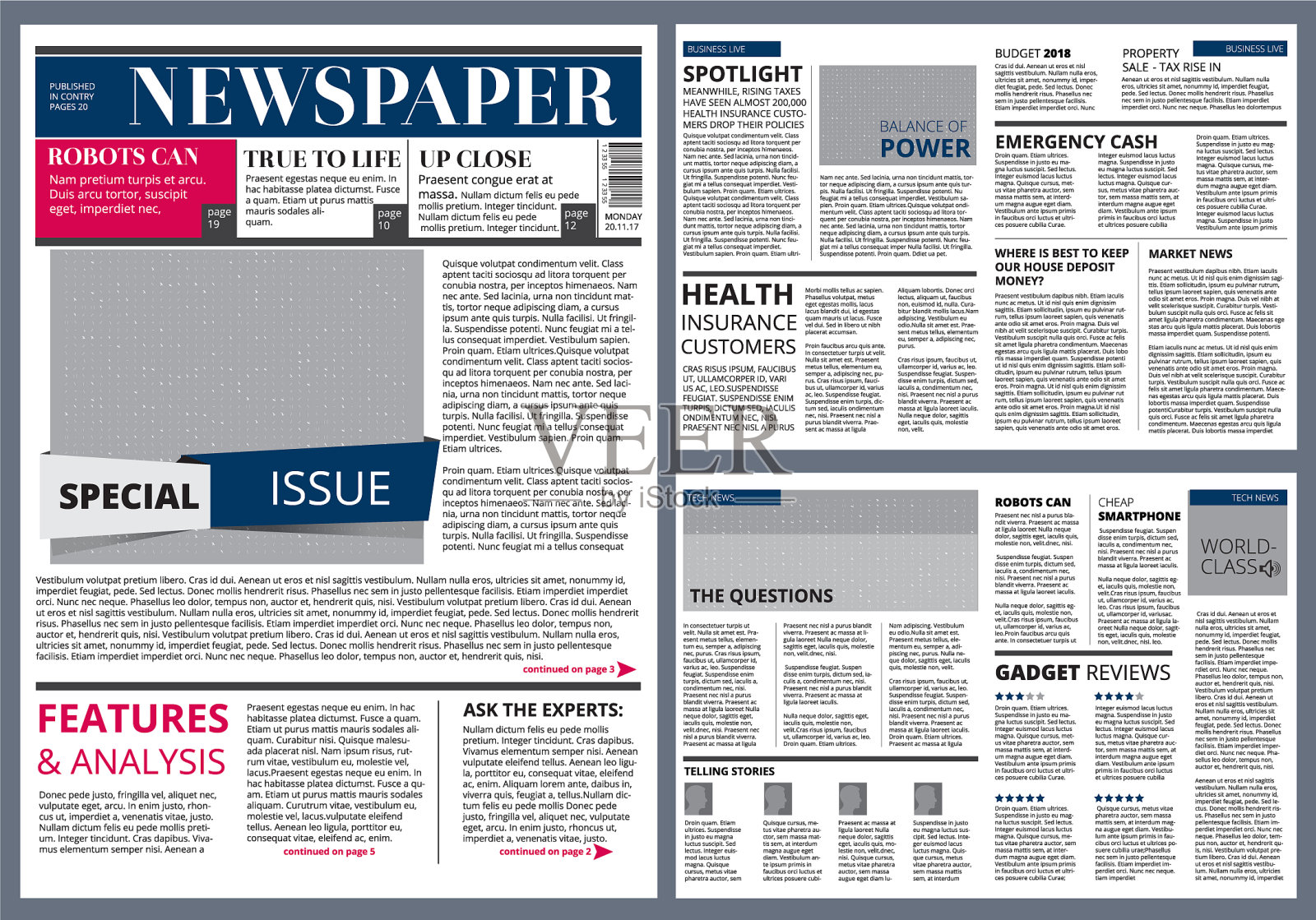 报纸设计模板设计模板素材