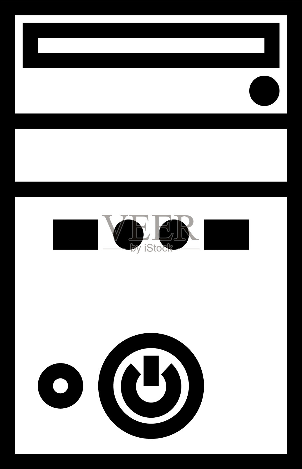 电脑外壳图标轮廓或线条样式图标素材