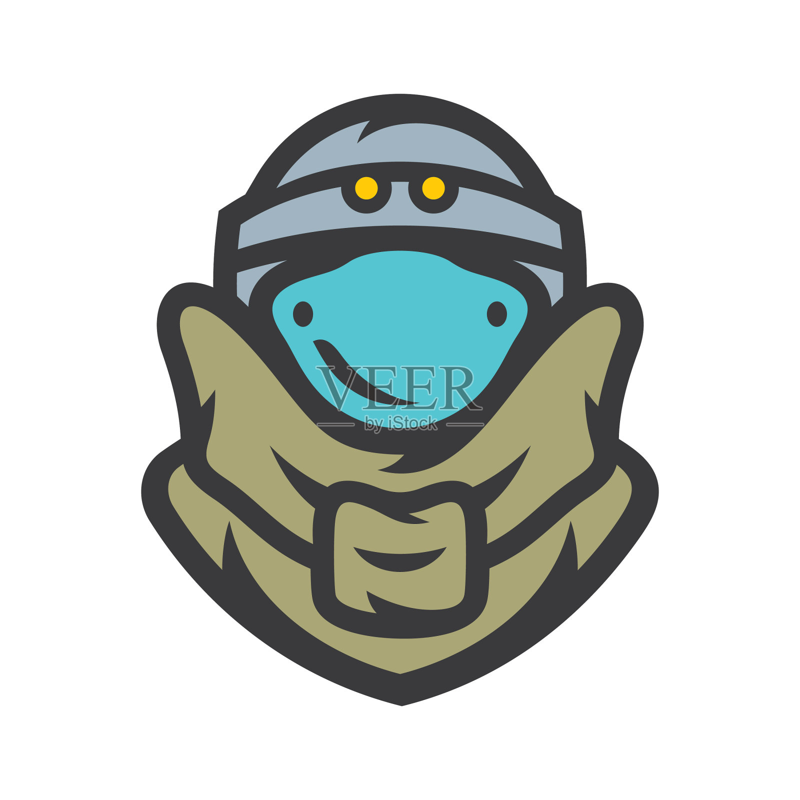 军事工兵卡通设计元素图片