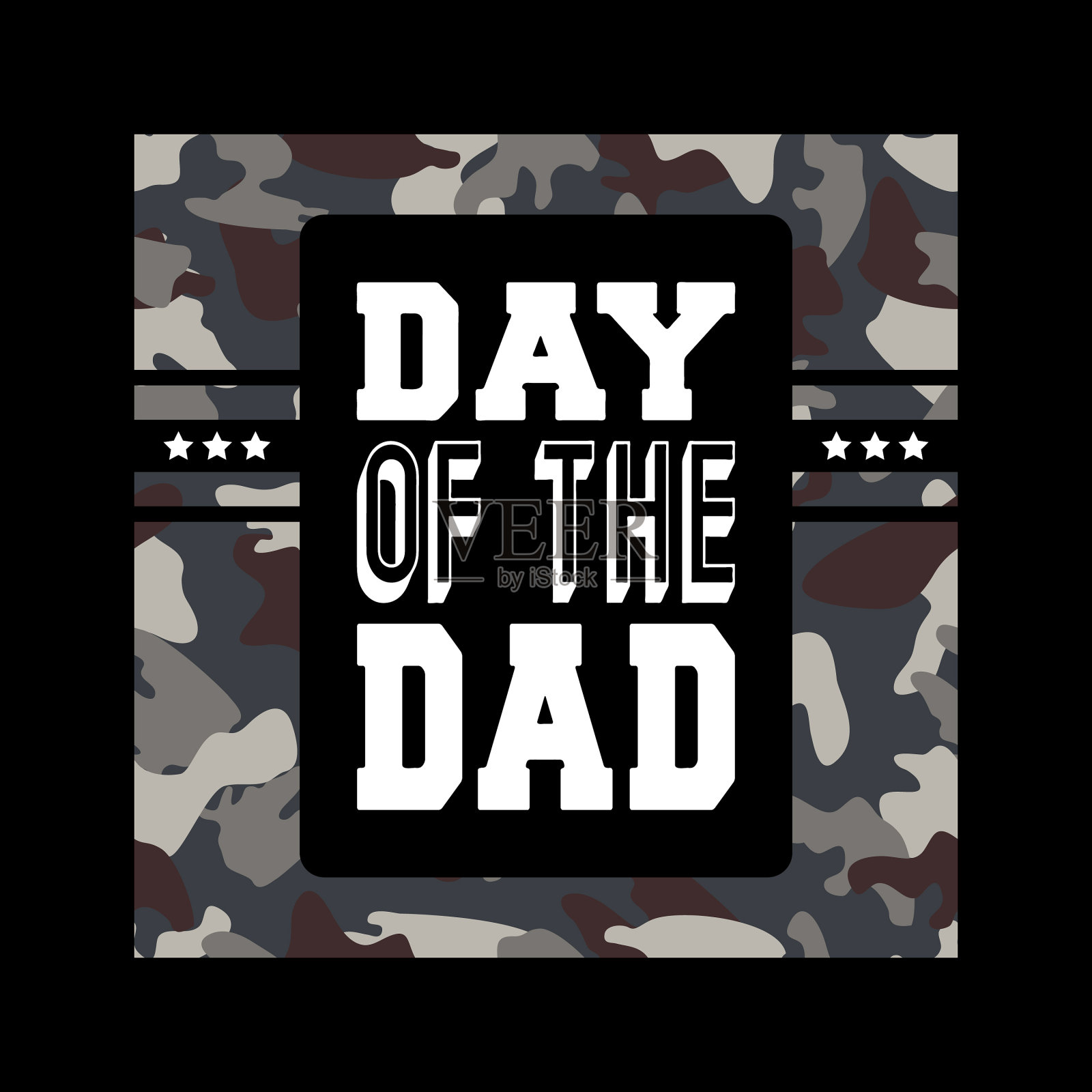 父亲的t恤印花徽章贴花的日子设计模板素材