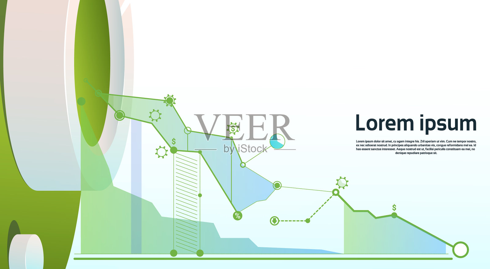分析财务图表财务业务图表设计模板素材