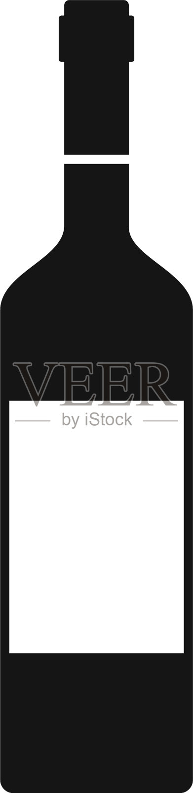 酒瓶图标简约风格图标素材