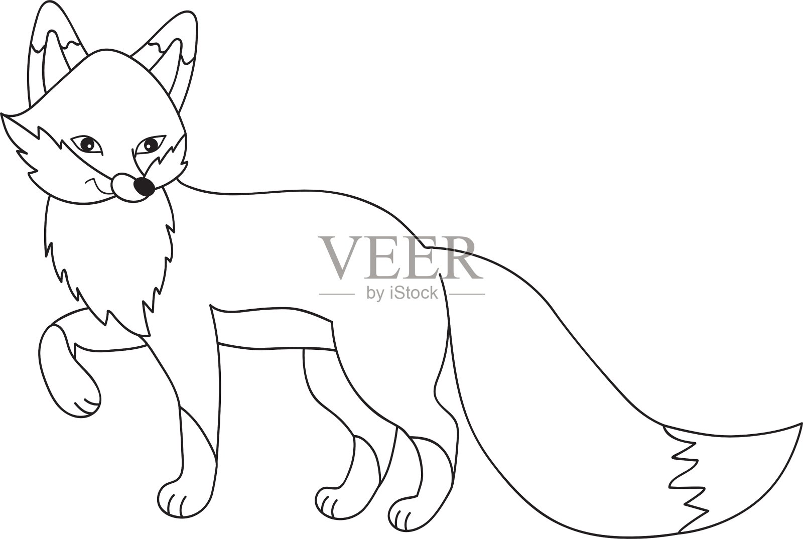 卡通狐狸设计元素图片