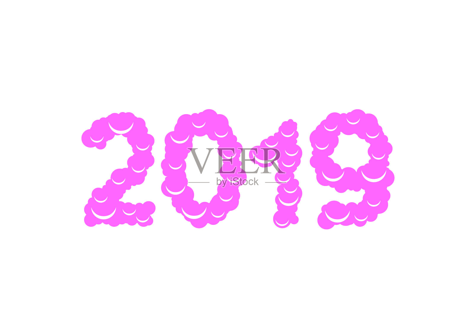 2019个甜蜜的号码设计元素图片