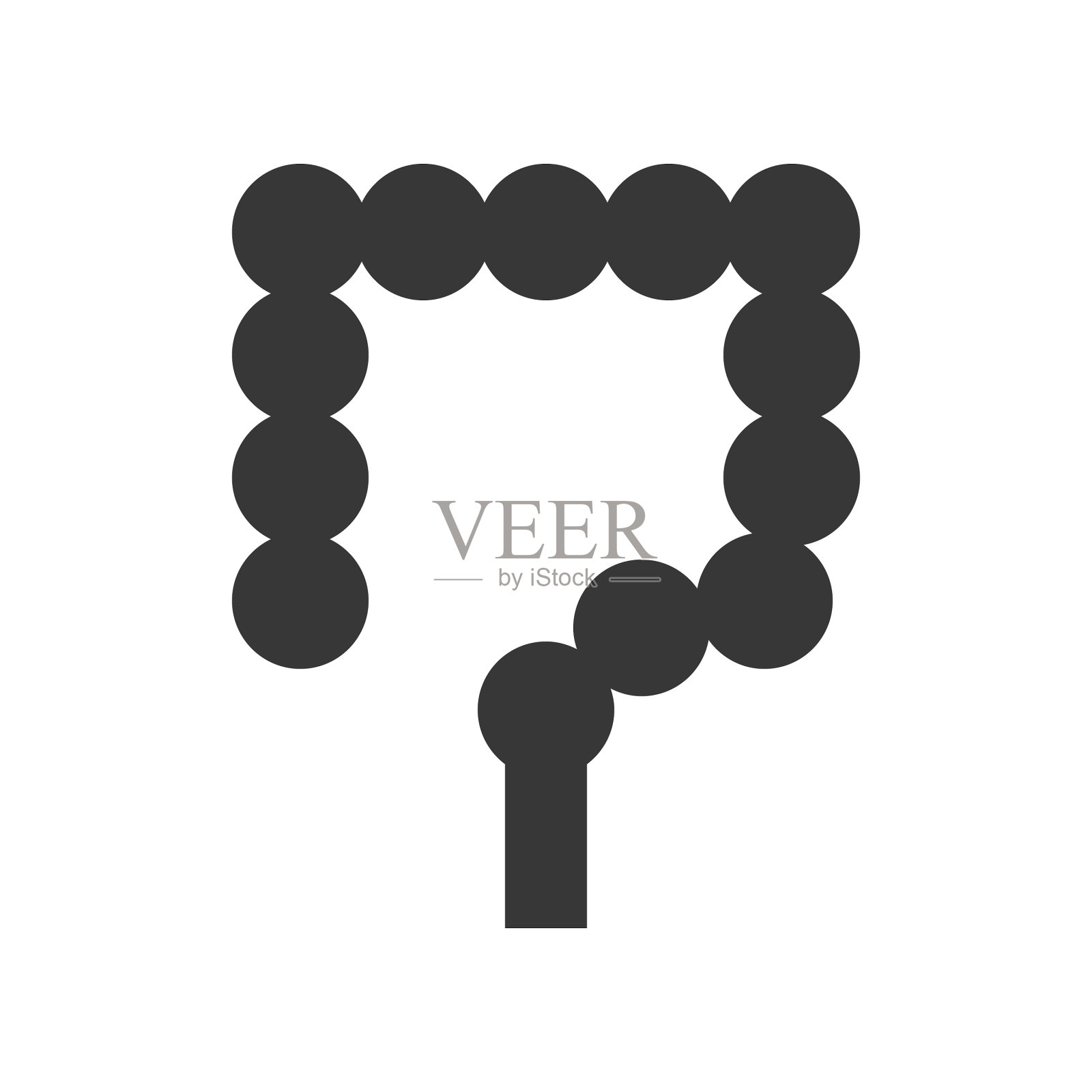 大肠保健与医学相关图标素材