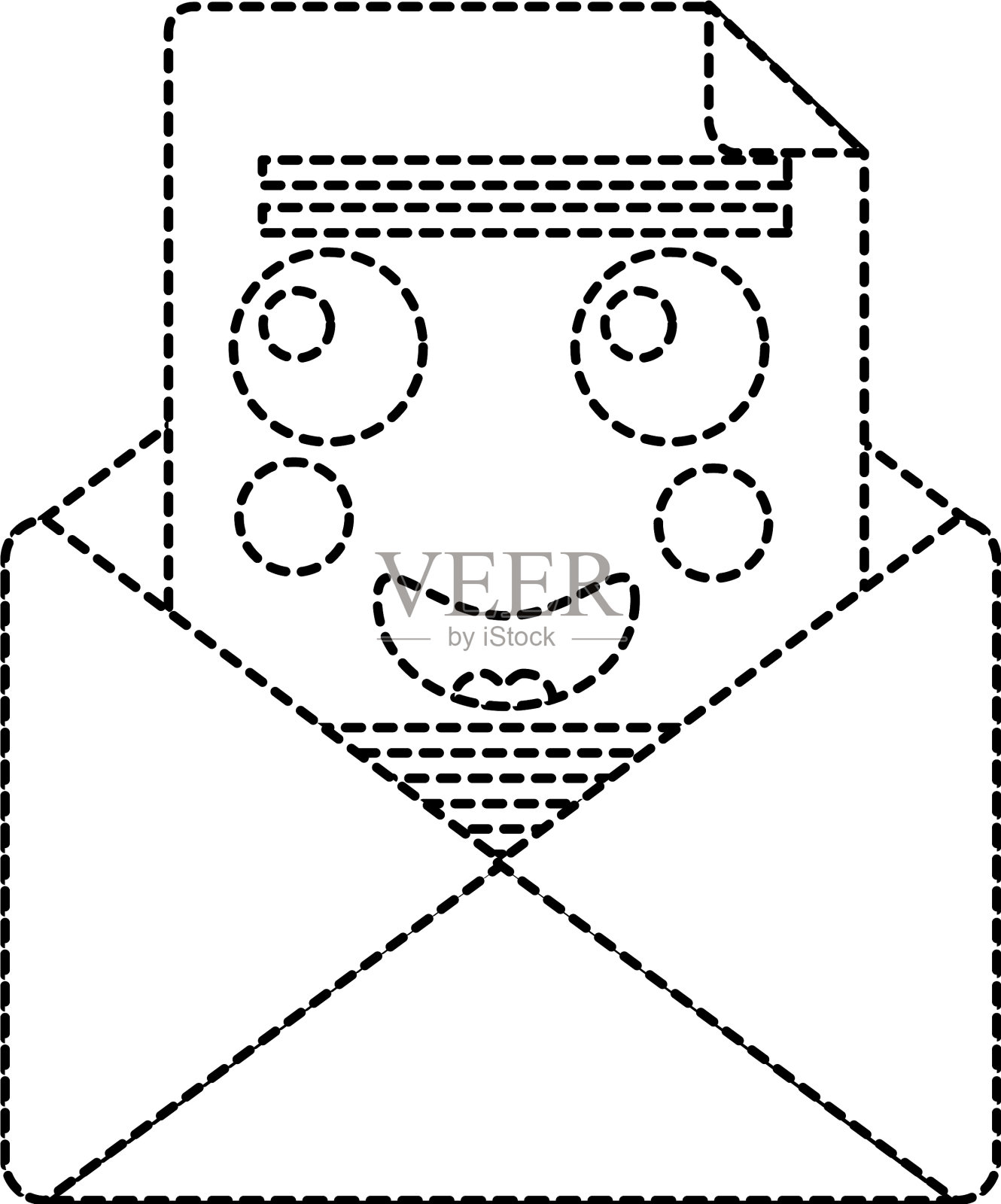 可爱的电子邮件信封信件信息卡通设计元素图片