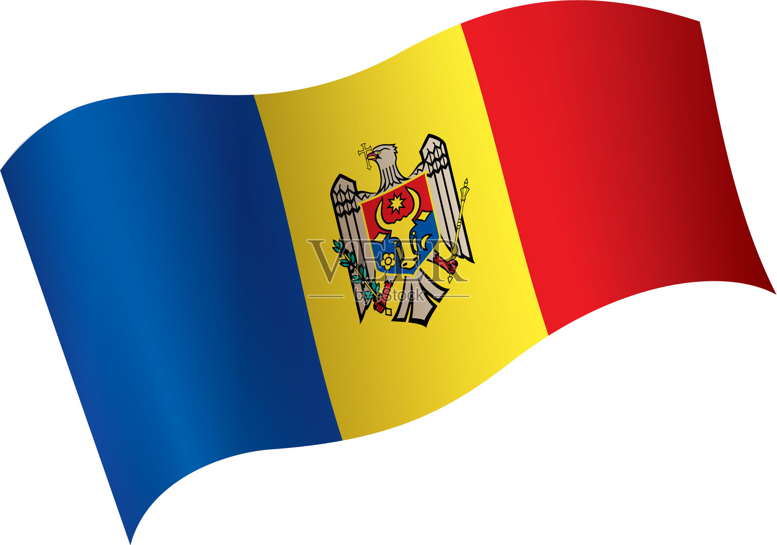 摩尔多瓦国旗设计元素图片