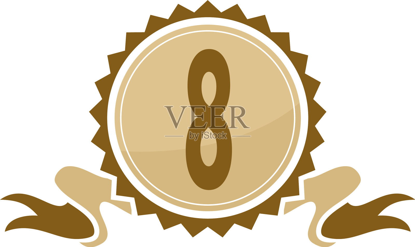 最好的8号缎带设计元素图片