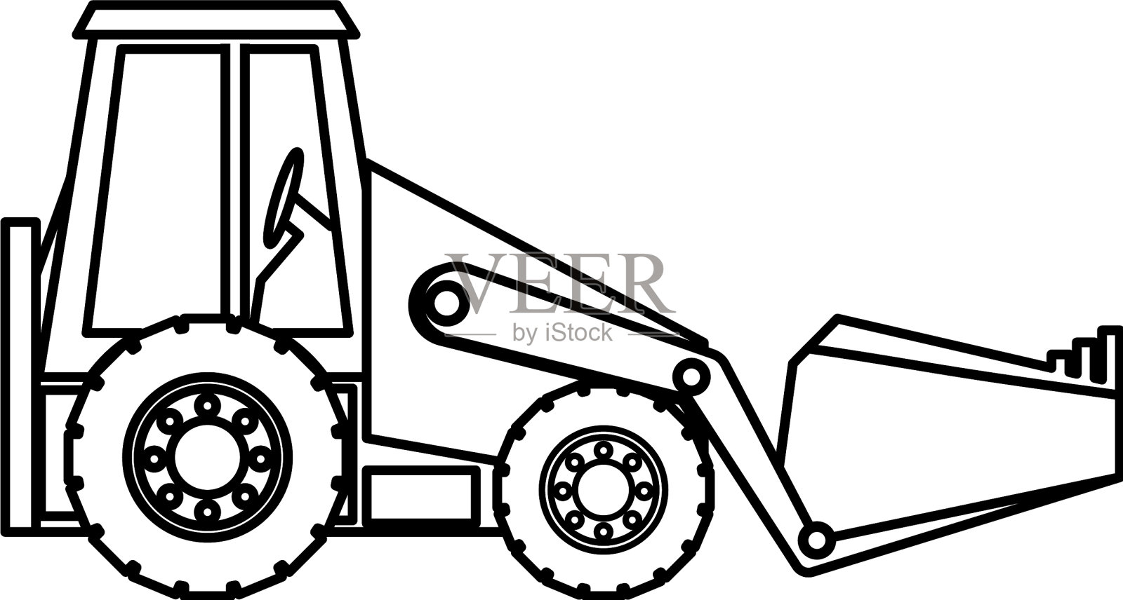 反铲图标图像设计元素图片