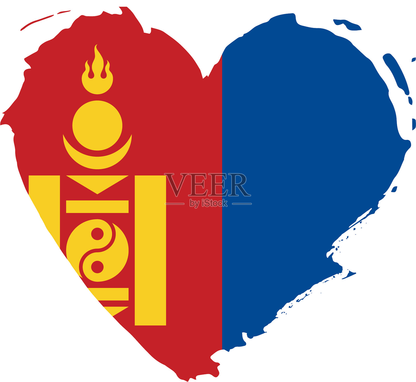 蒙古国旗设计元素图片