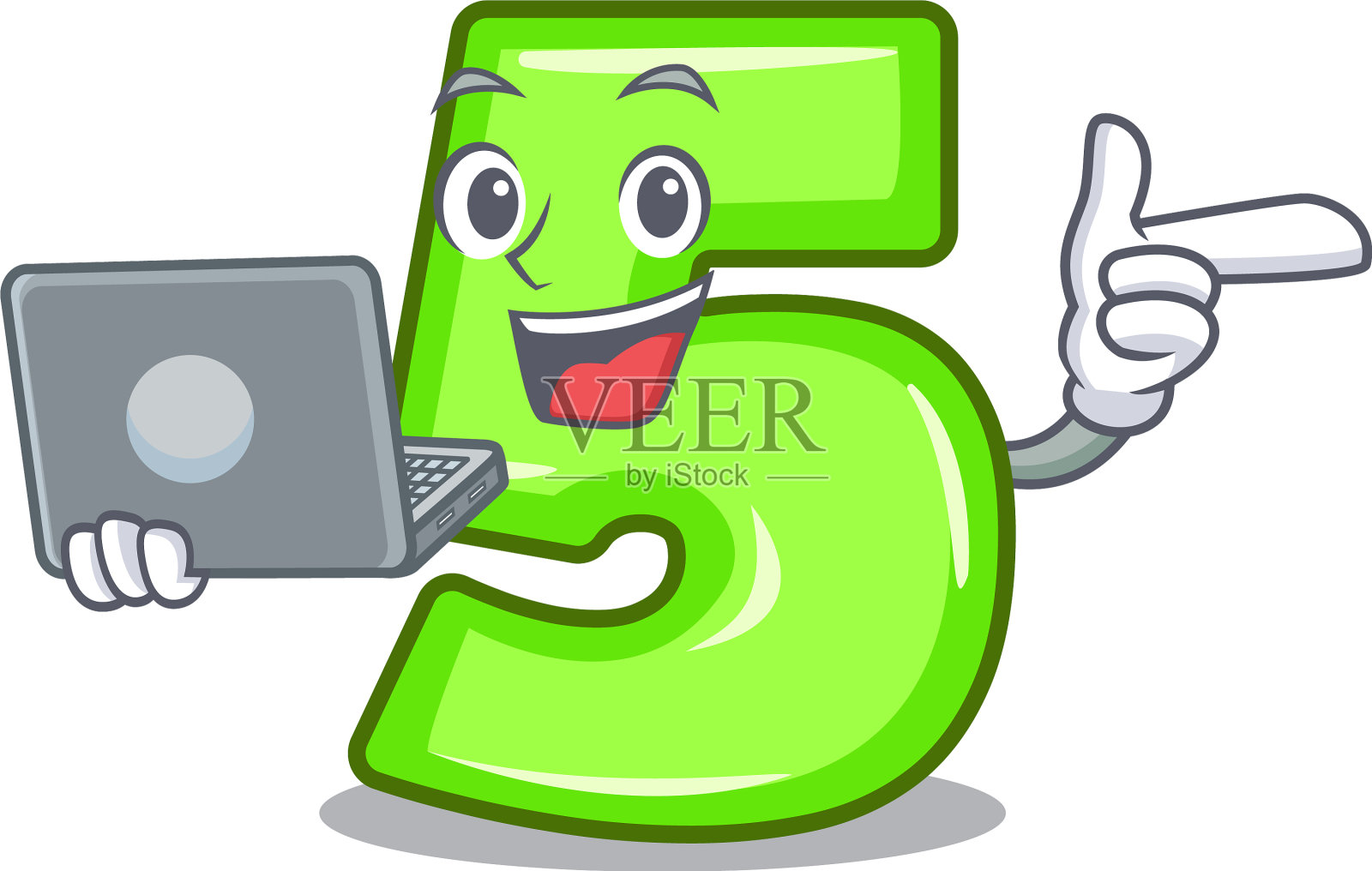 木门上放着5号手提电脑设计元素图片