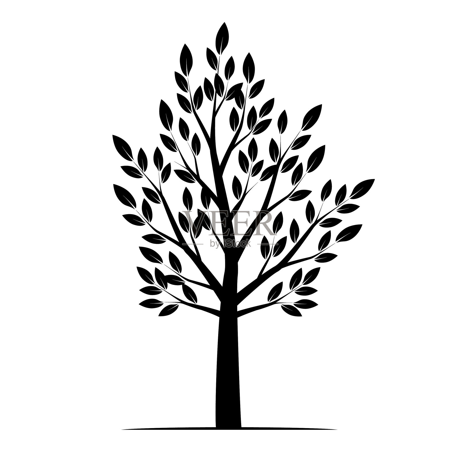 黑冬裸树设计元素图片