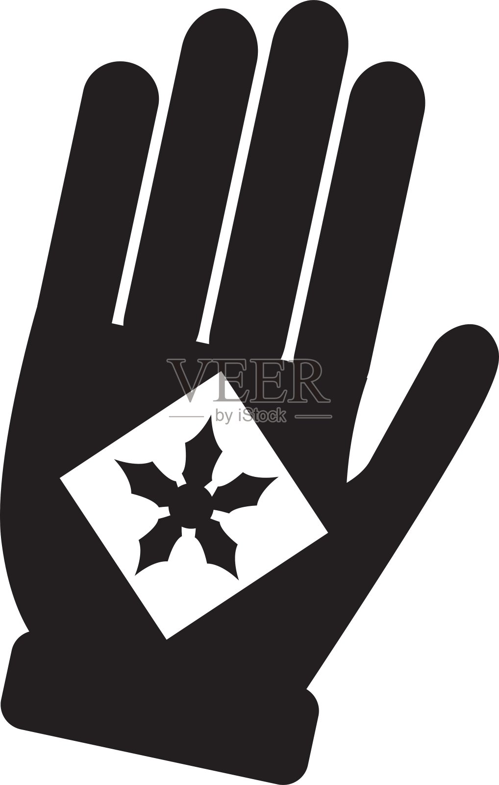 圣诞手套装饰图标设计元素图片