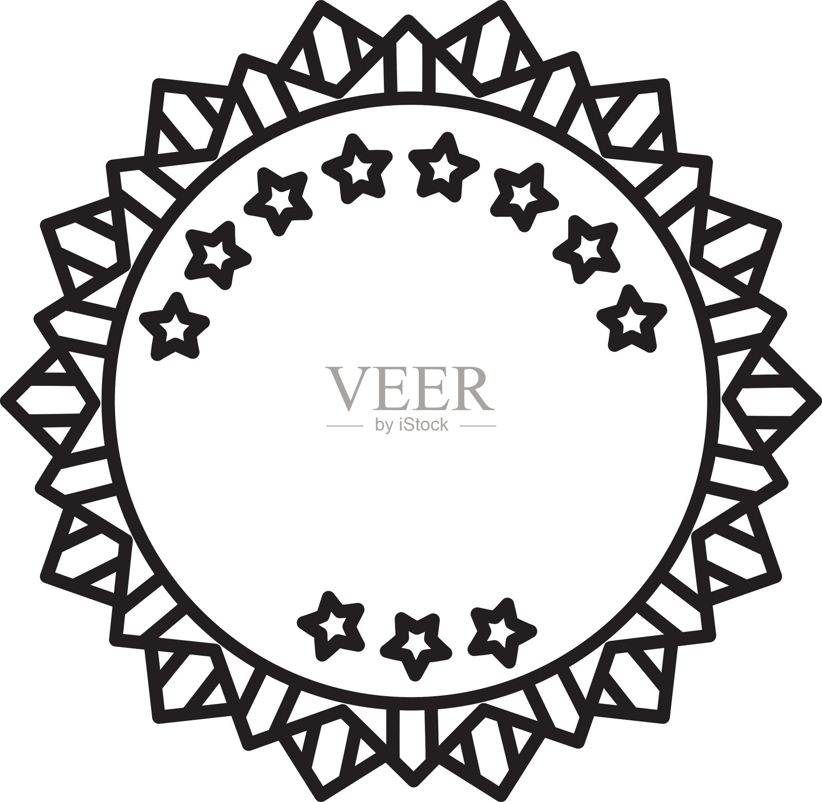 孤立的丝带奖设计元素图片