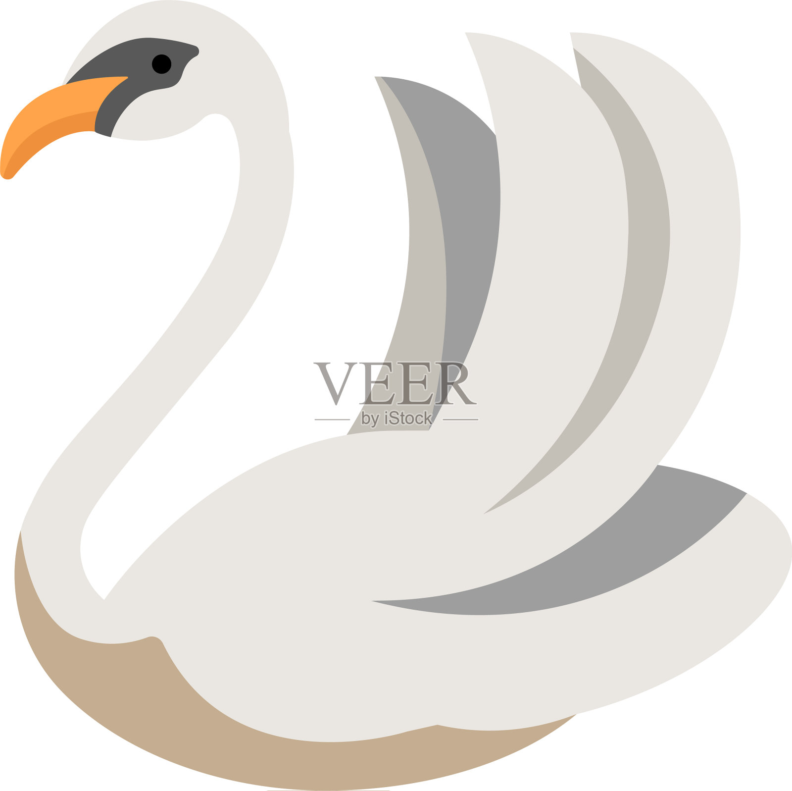 天鹅平设计元素图片