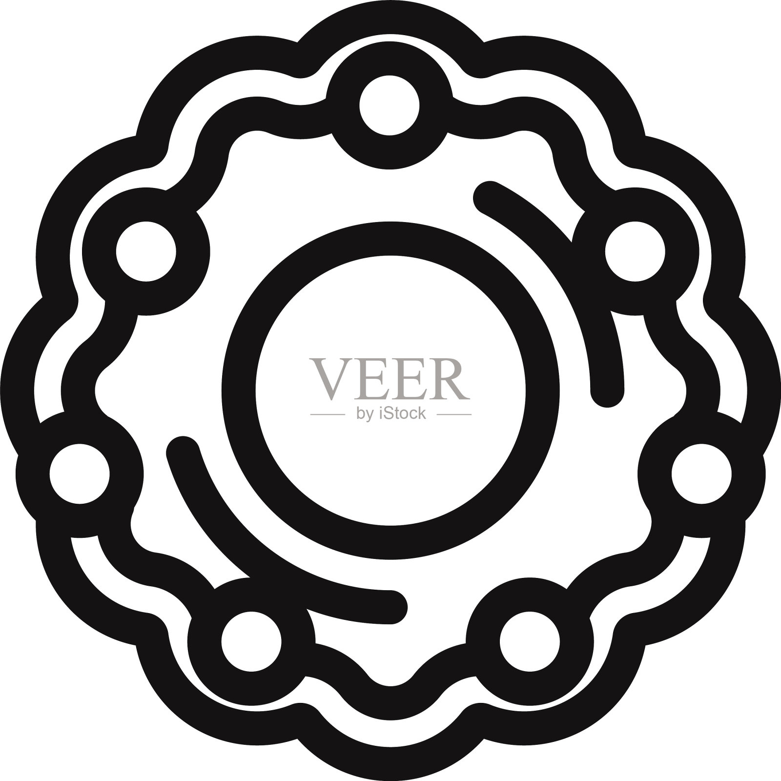 圣诞花环图标图标素材