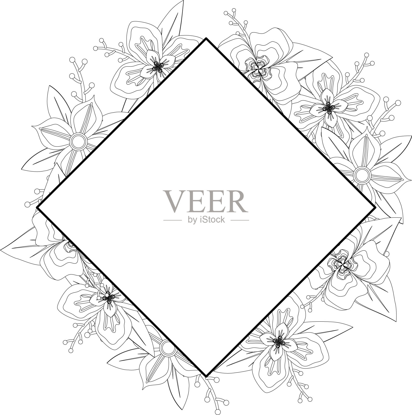 乡村花卉设计设计元素图片