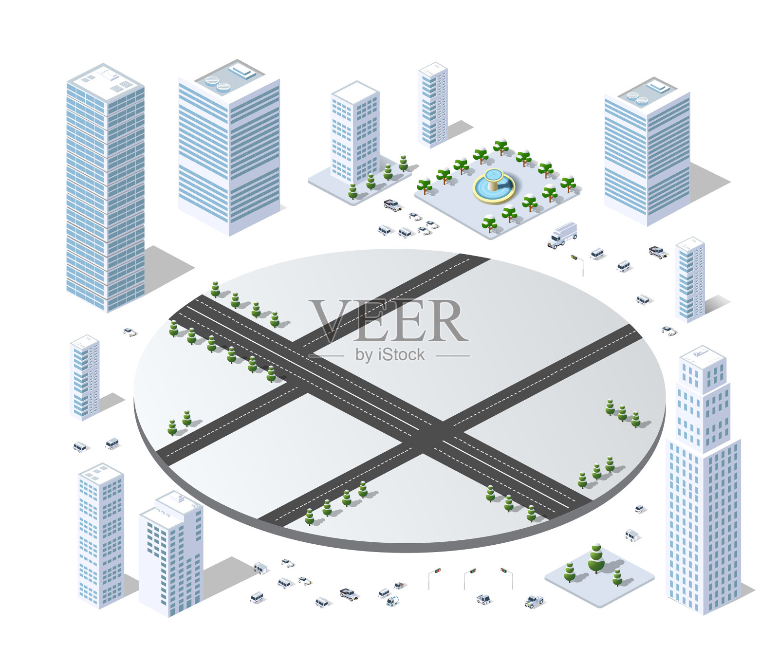 等距物体的集合设计元素图片