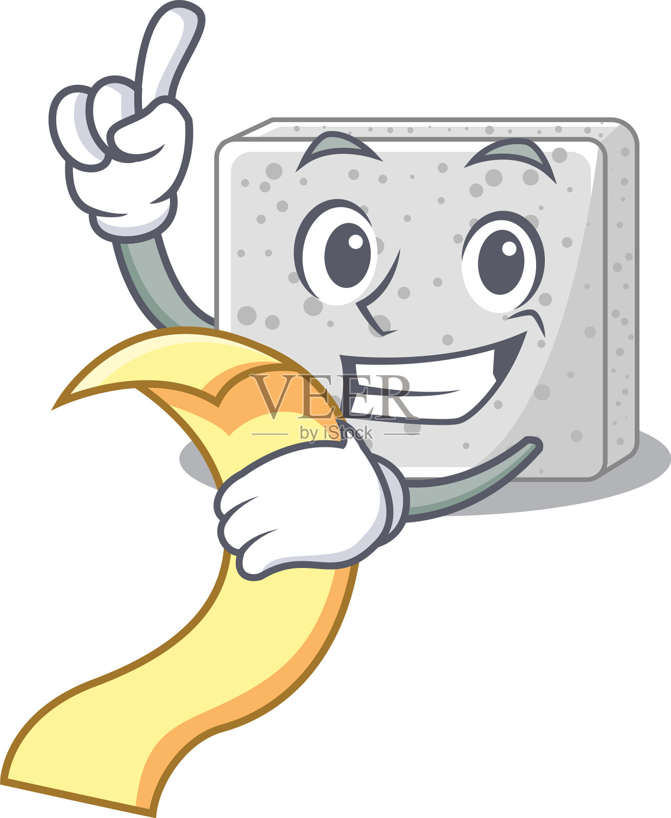 卡通片上有羊乳酪块设计元素图片