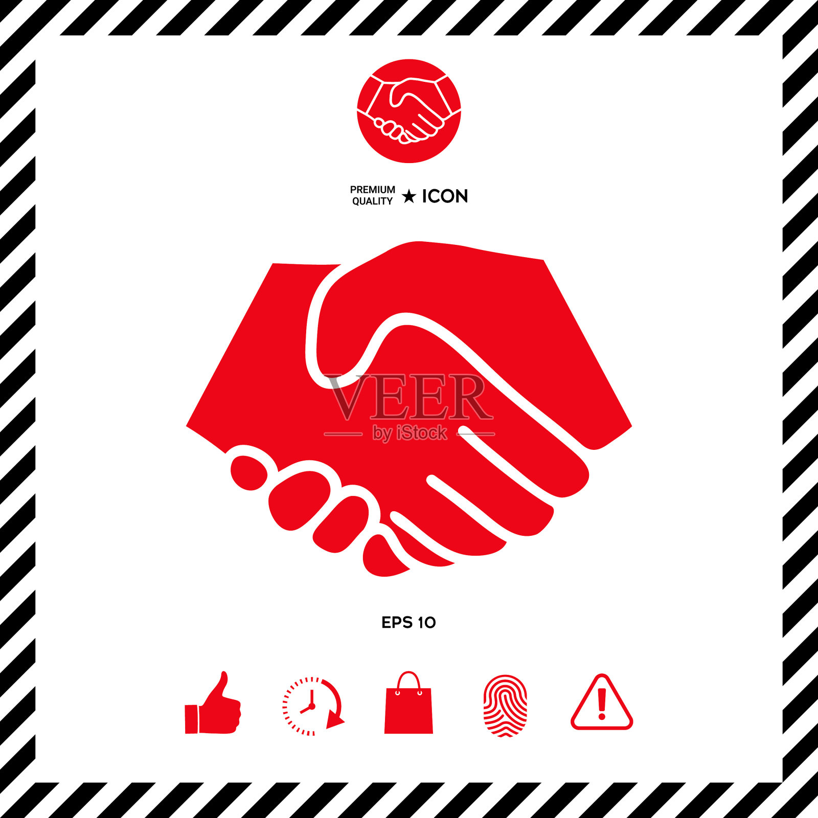 握手符号中的圆圈符号