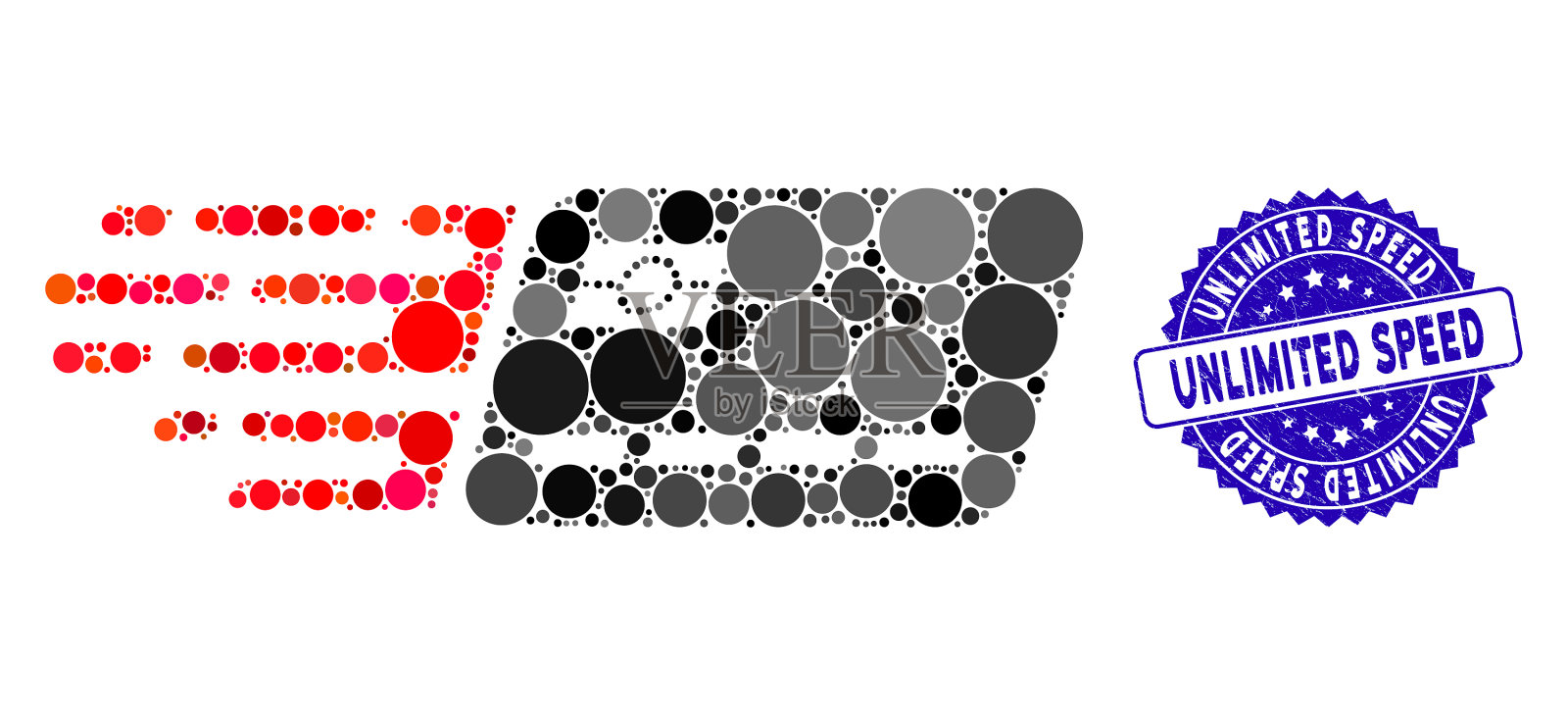 马赛克快递银行卡图标与刮花插画图片素材