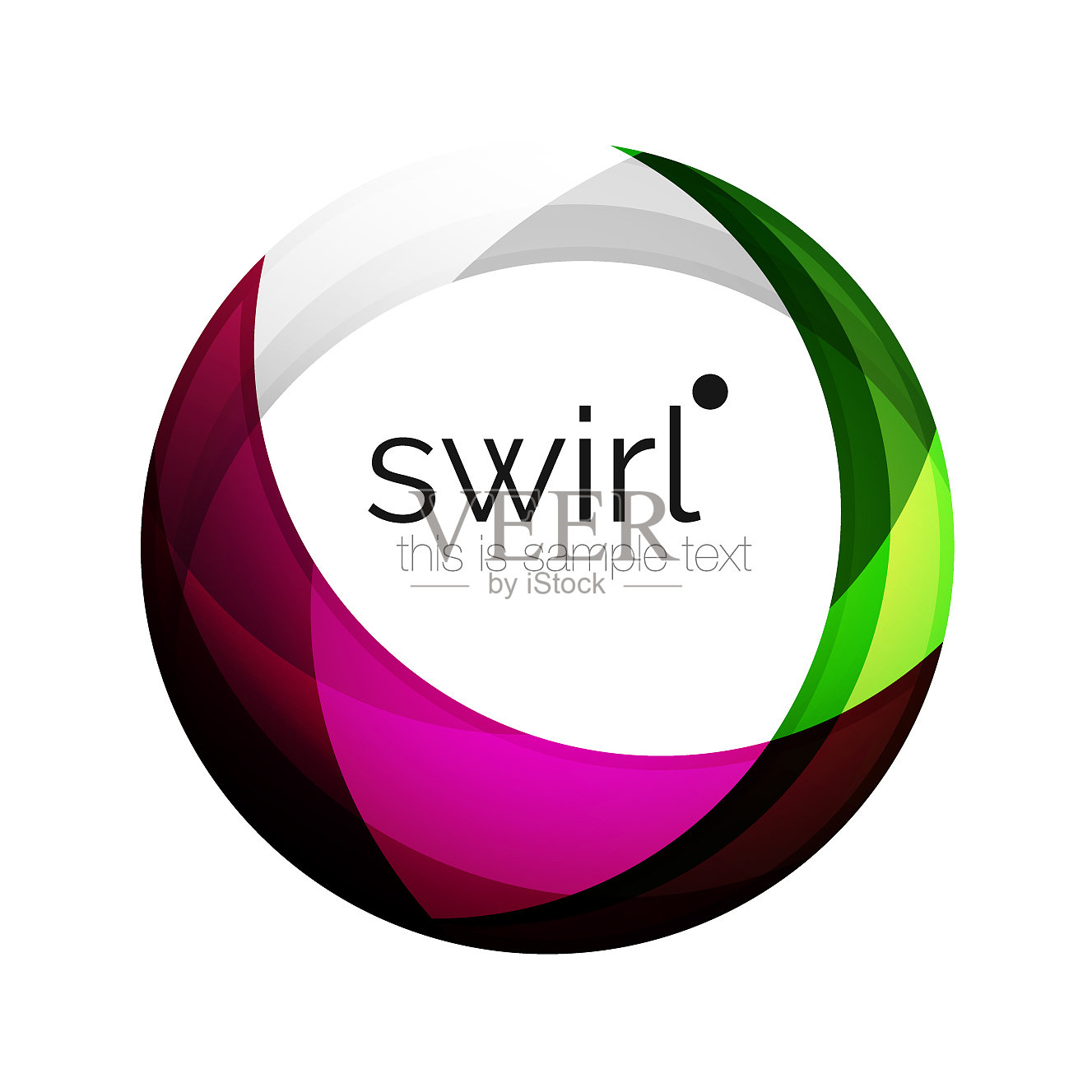 数字技术漩涡圈商业偶像设计元素图片