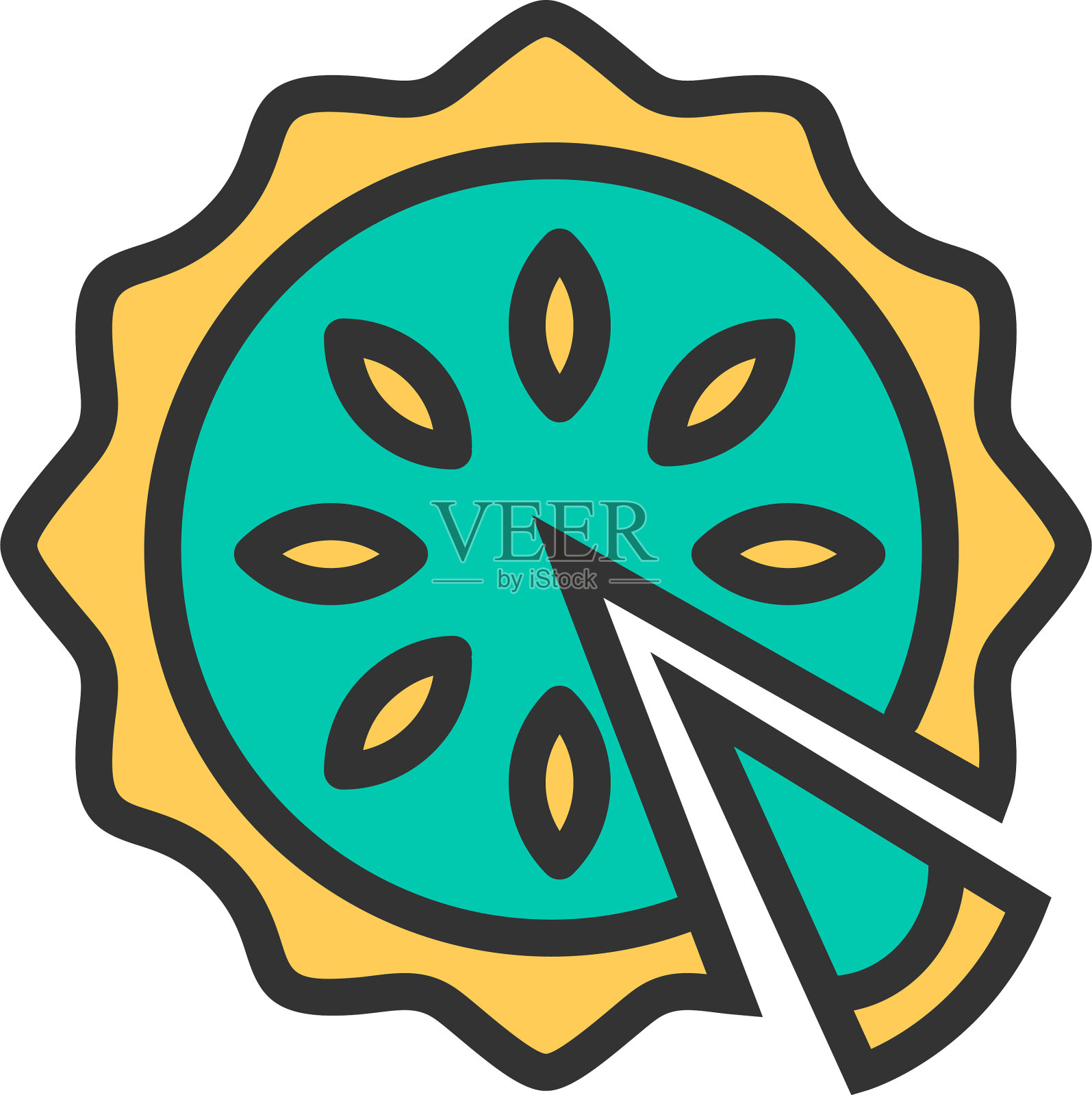 馅饼图标设计美食图标设计设计元素图片